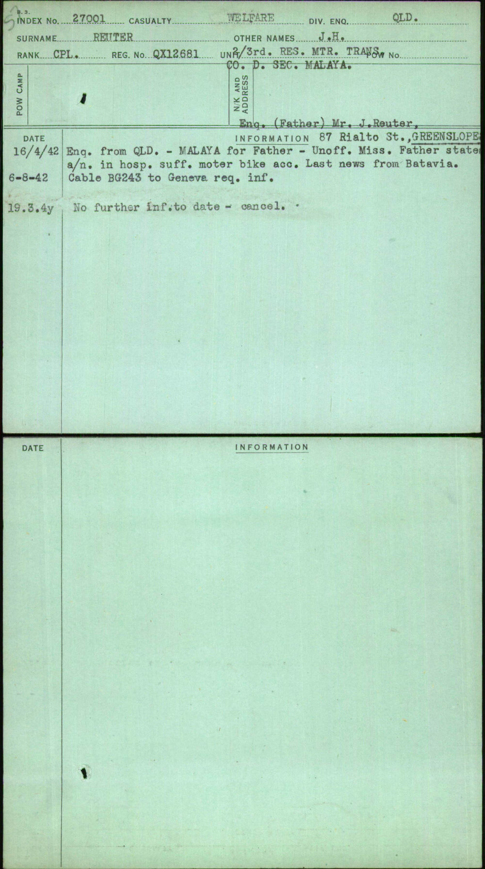 Reuter, J H, QX12681