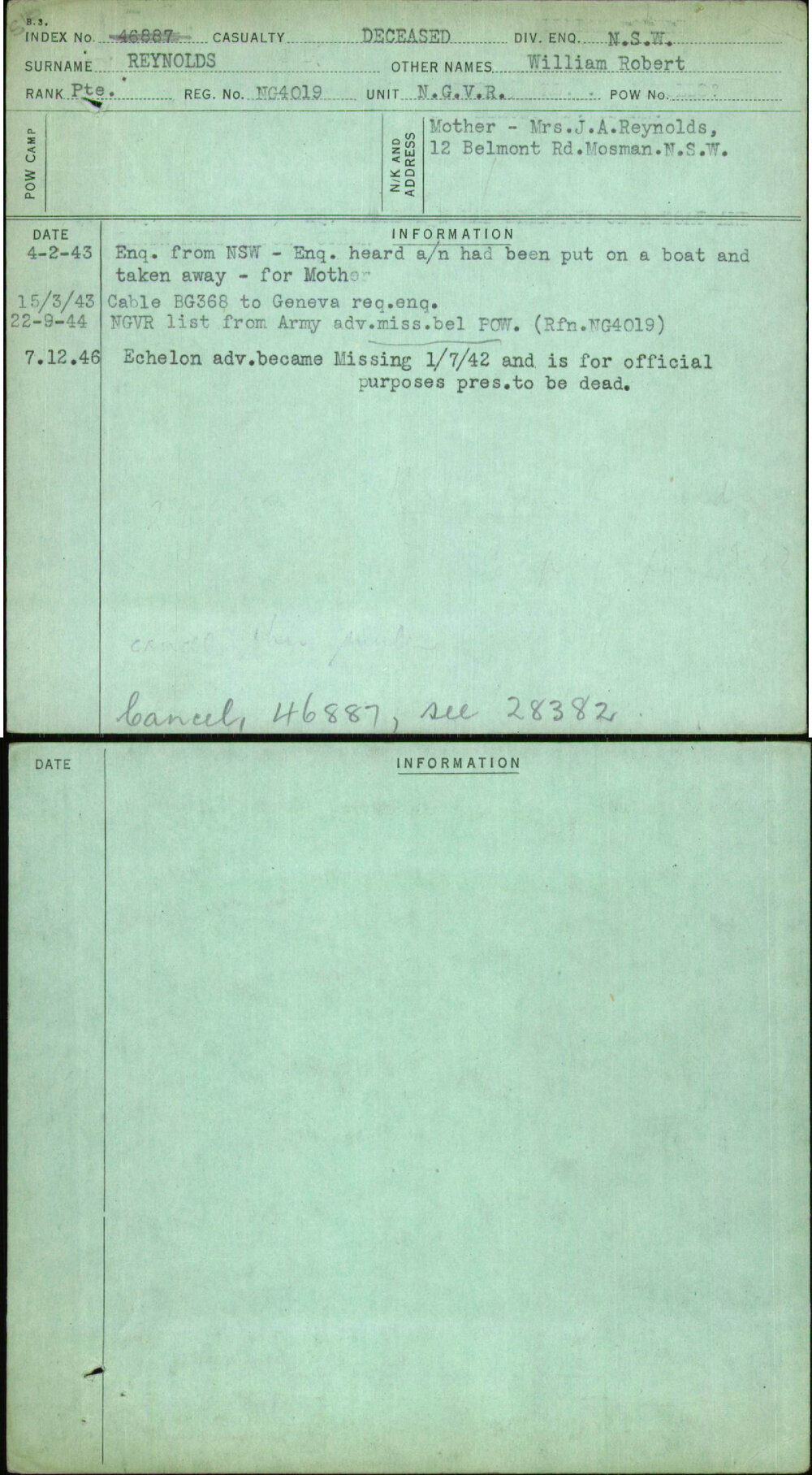 Reynolds, William Robert, Ng4019