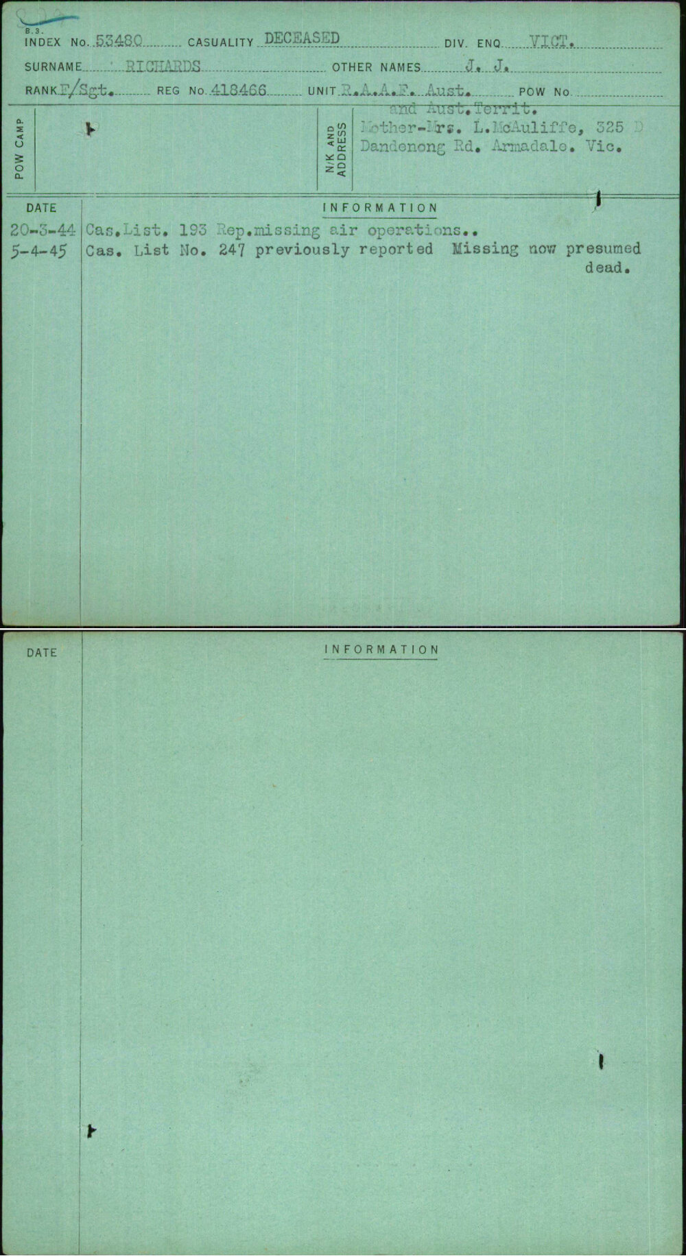 Richards, J J, 418466