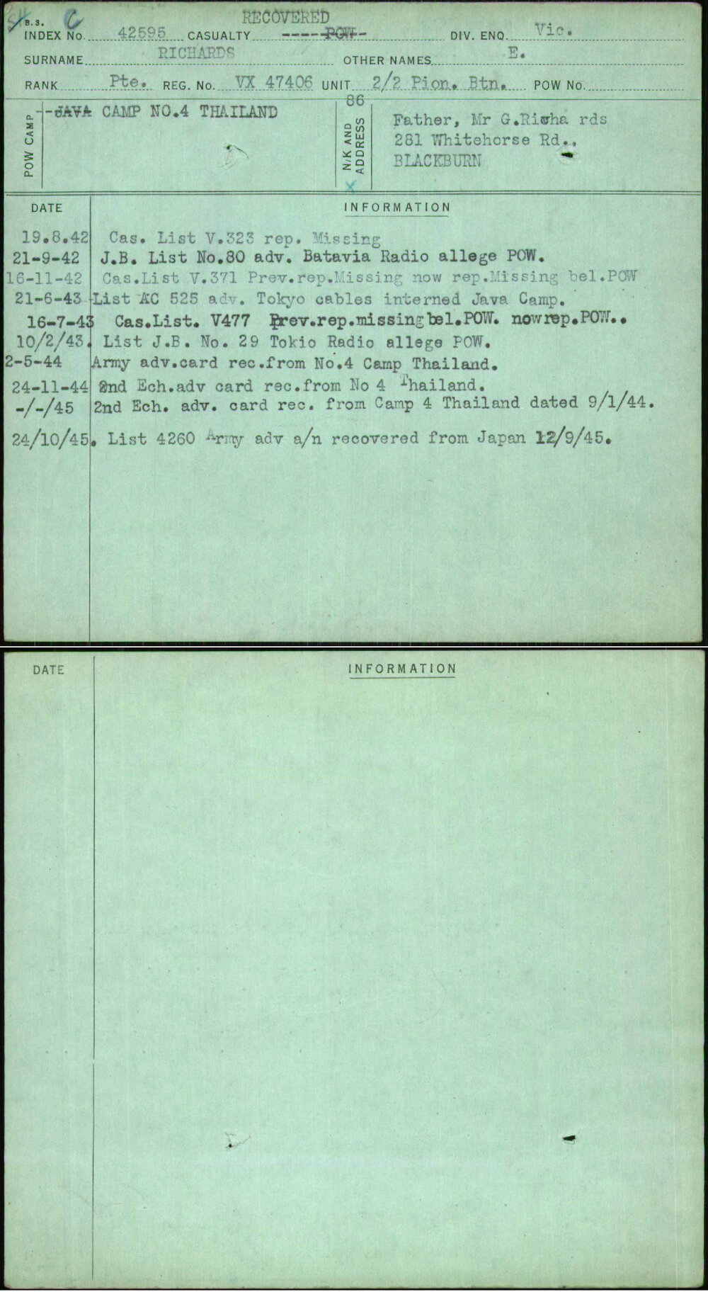 Richards, E, VX47406