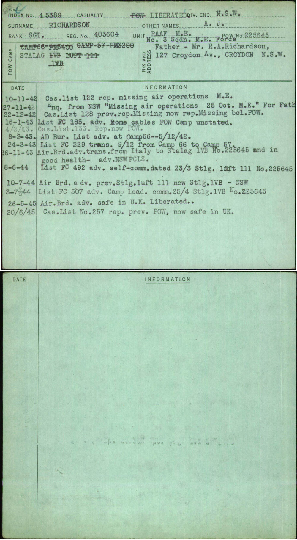 Richardson, A J, 403604