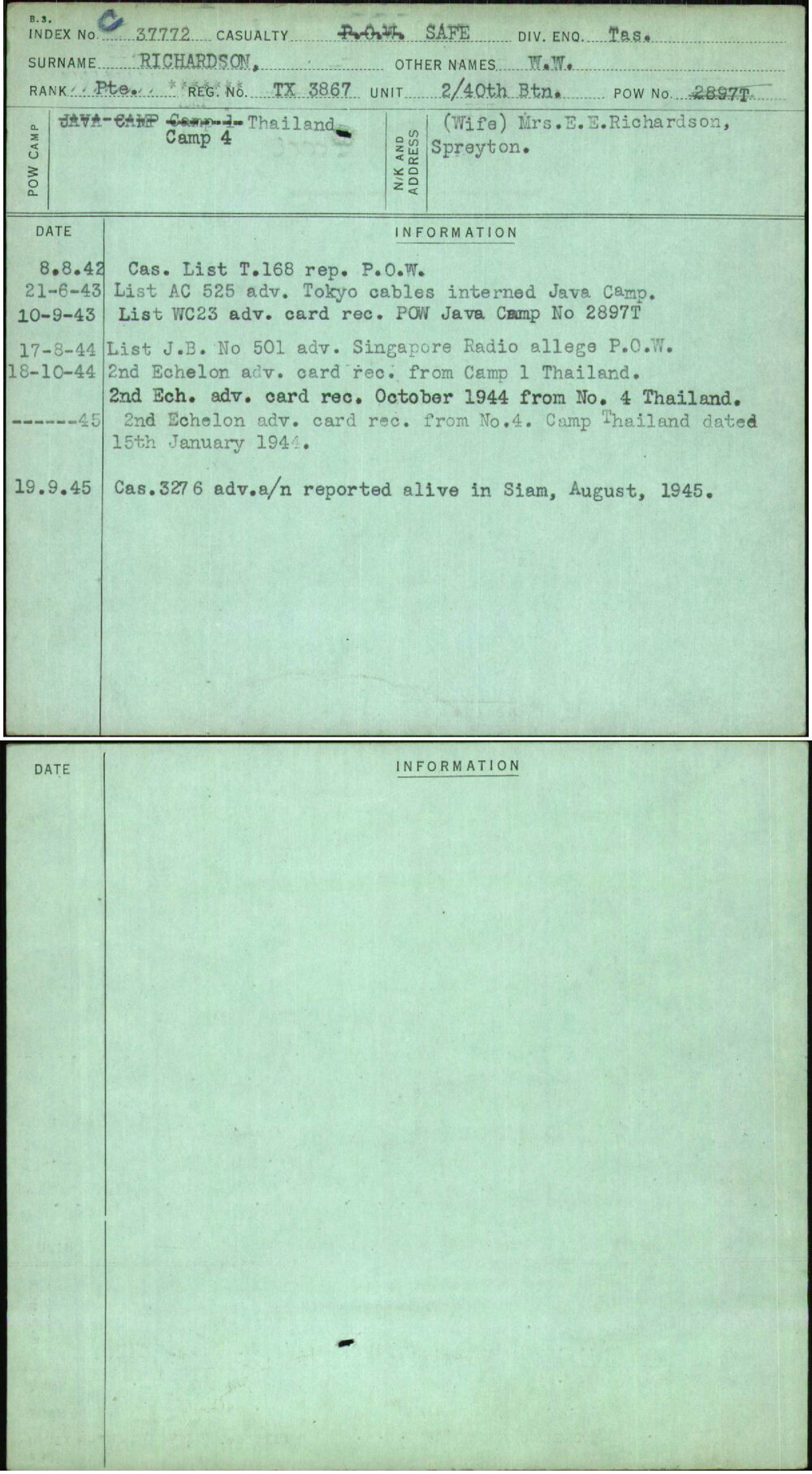 Richardson, W W, TX3867