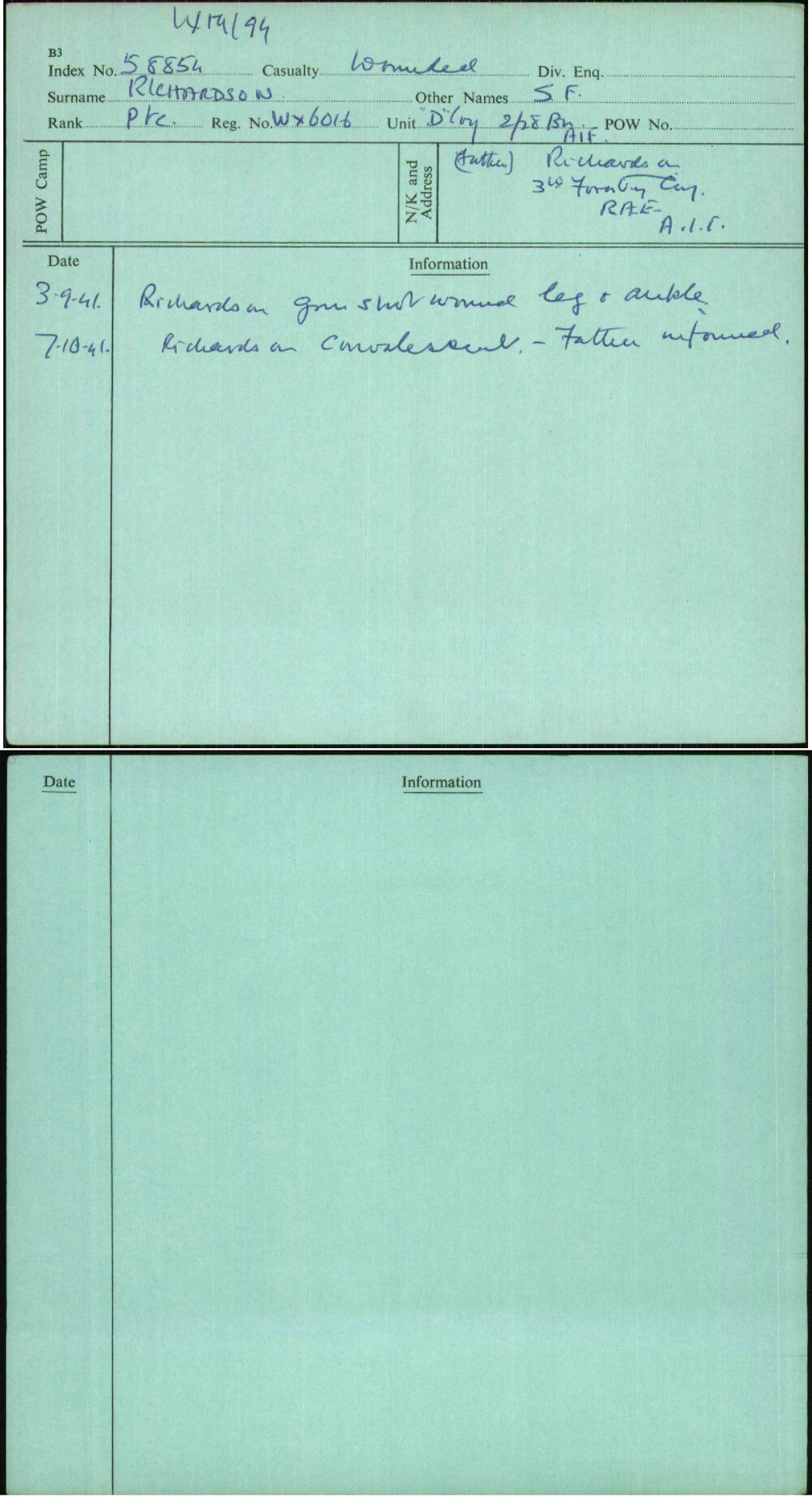 Richardson, S F, WX6016