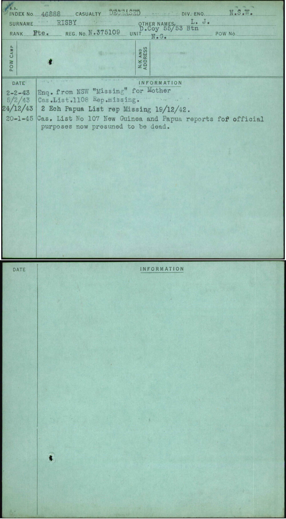 Risby, L J, N375109
