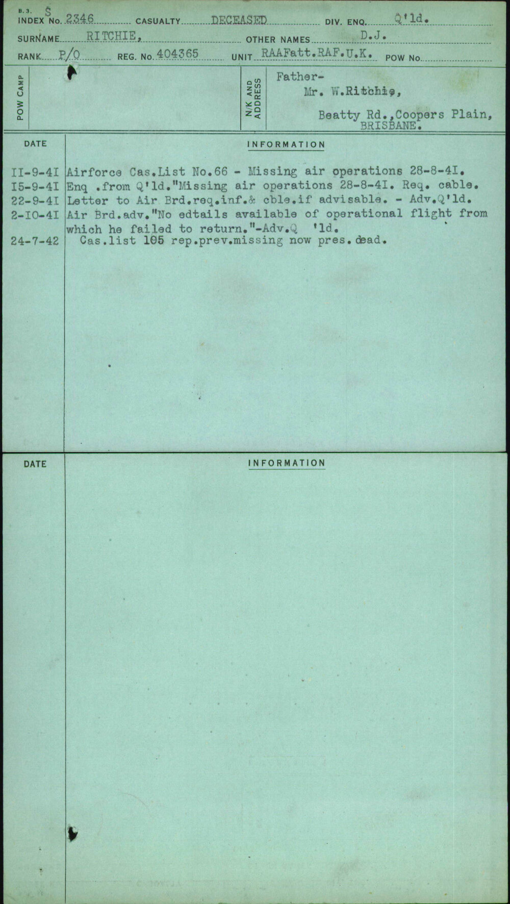 Ritchie, D J, 404365