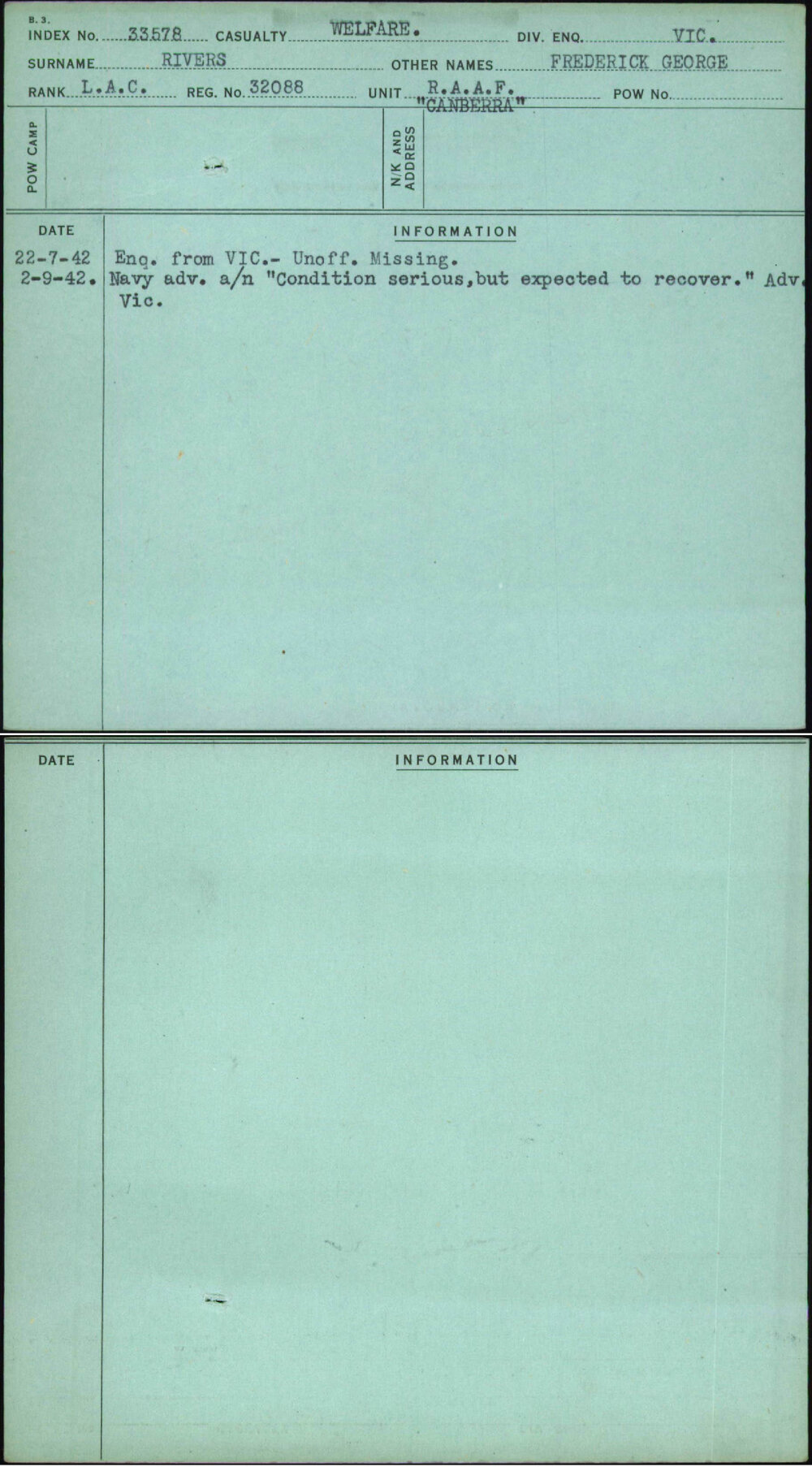 Rivers, Frederick George, 32088