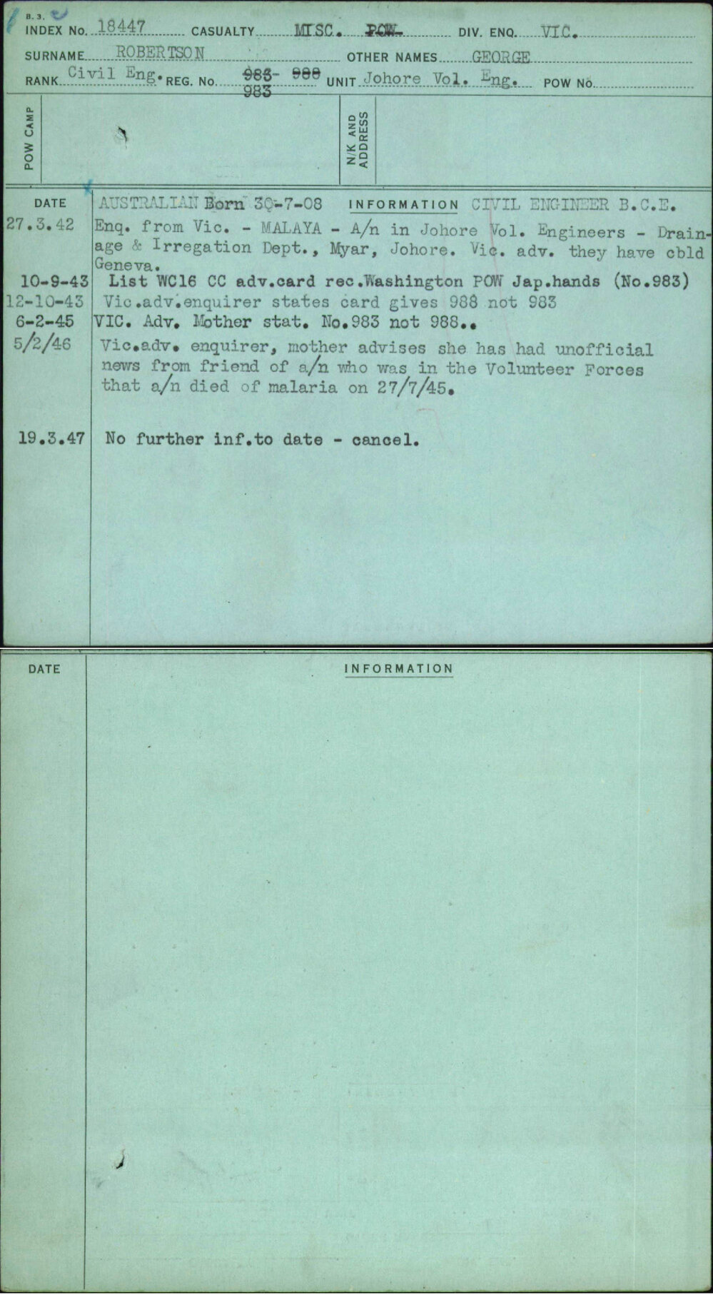 Robertson, George, 983