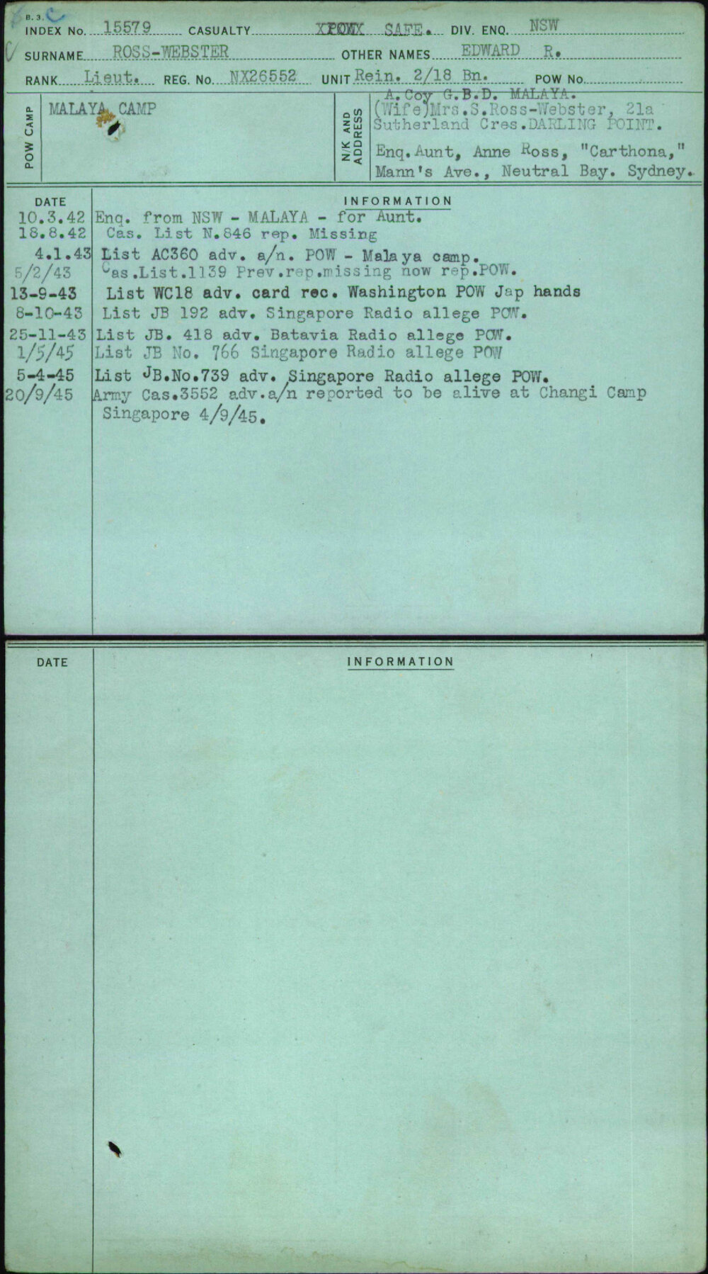 Ross-Webster, Edward R, NX26552