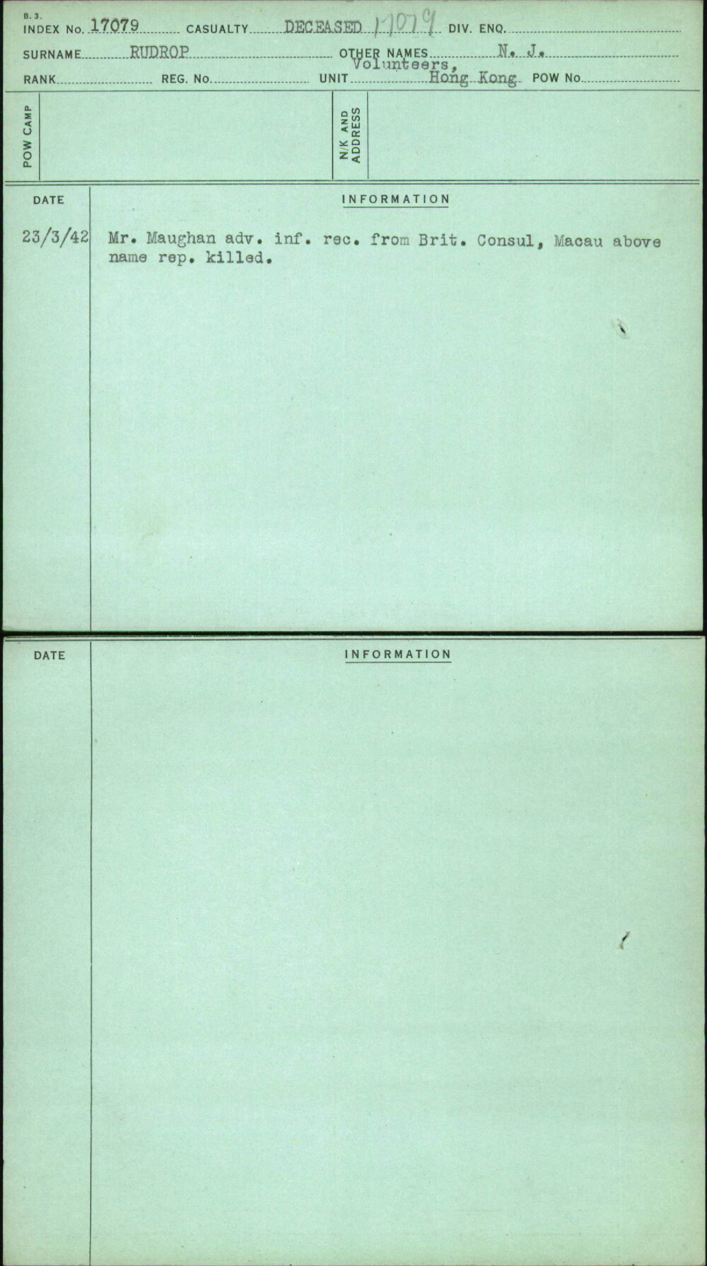 Rudrop, N J, [No Service Number]