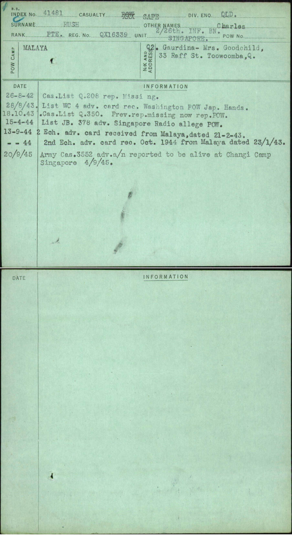 Rush, Charles, QX16339