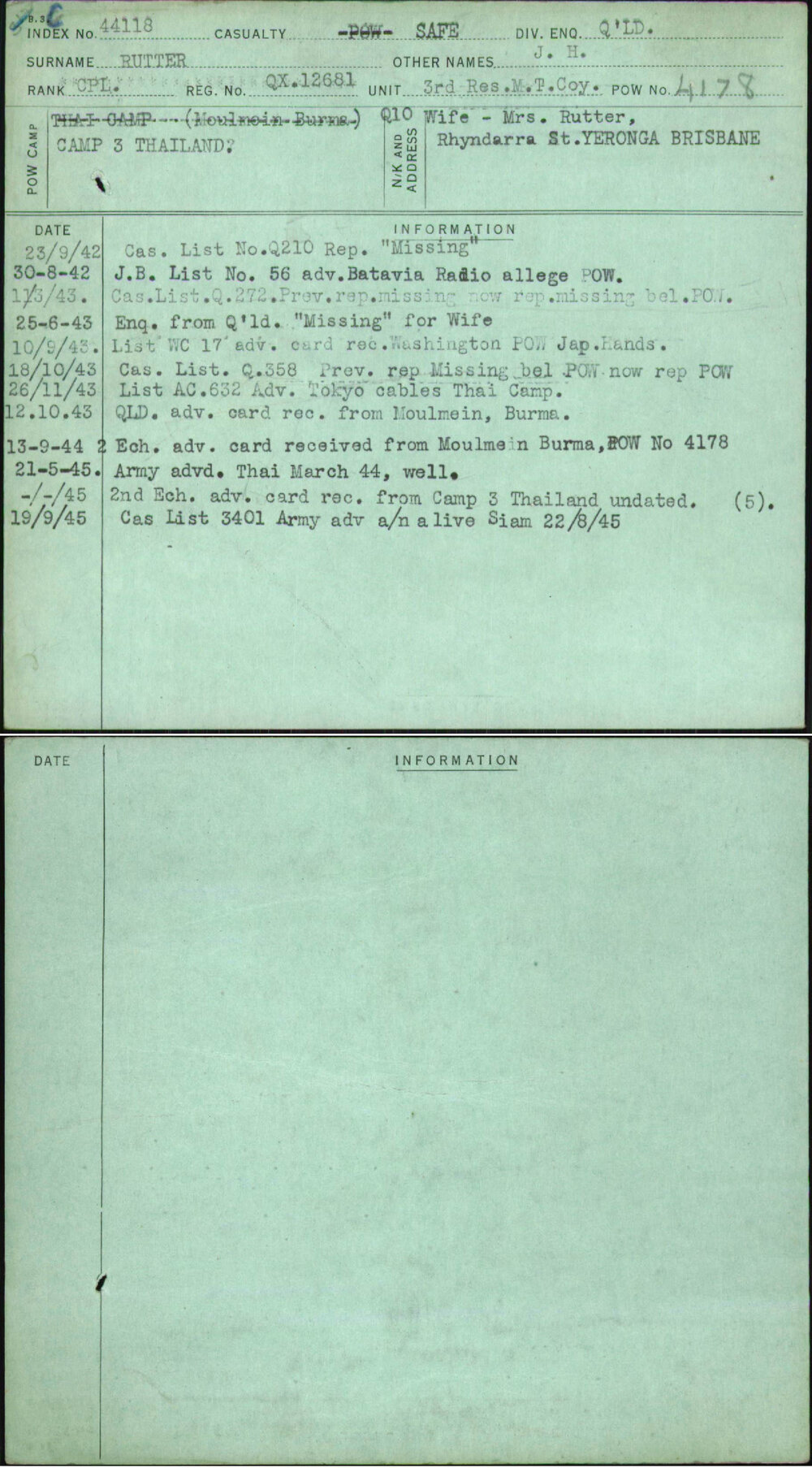 Rutter, J H, QX12681