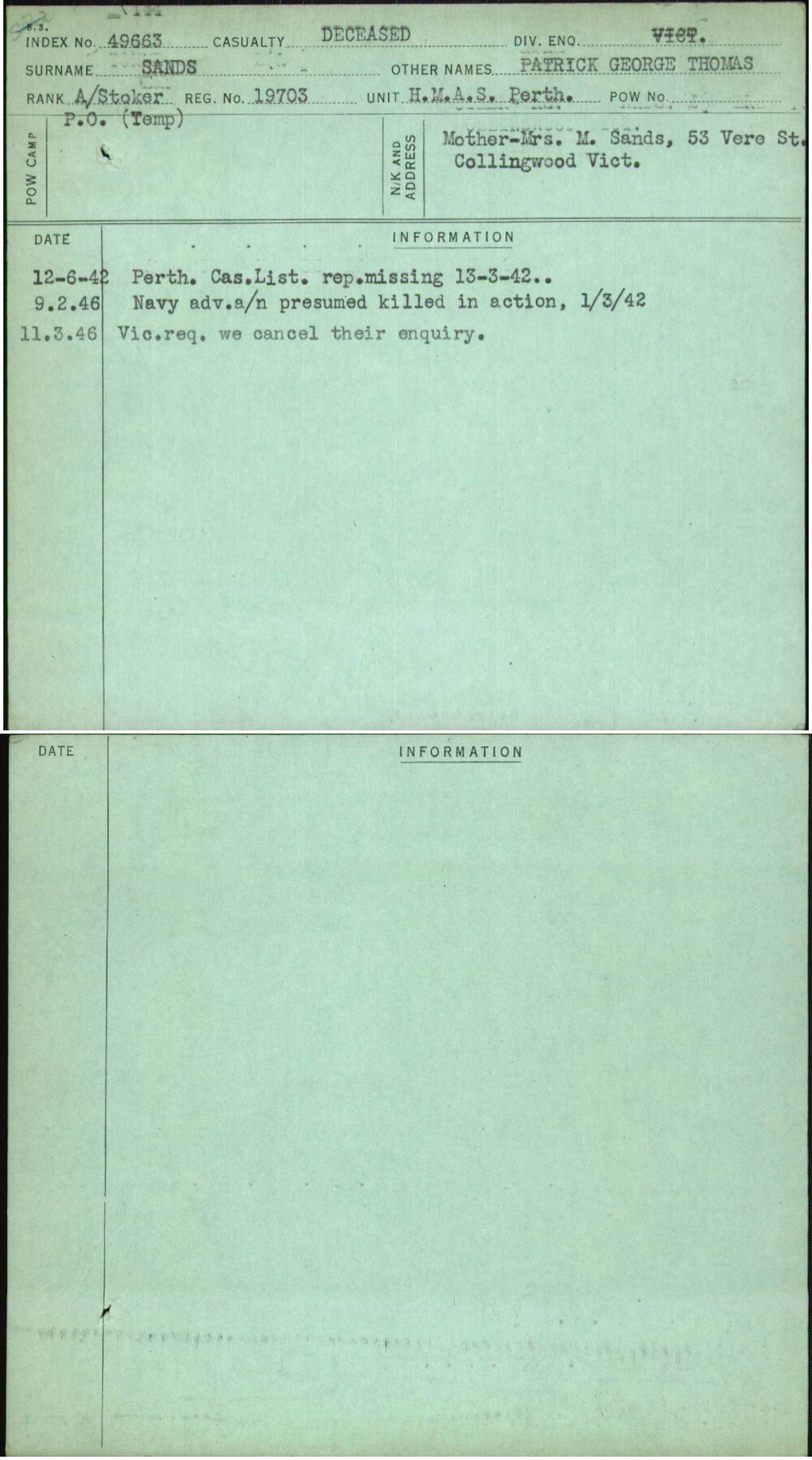 Sands, Patrick George Thomas, 19703