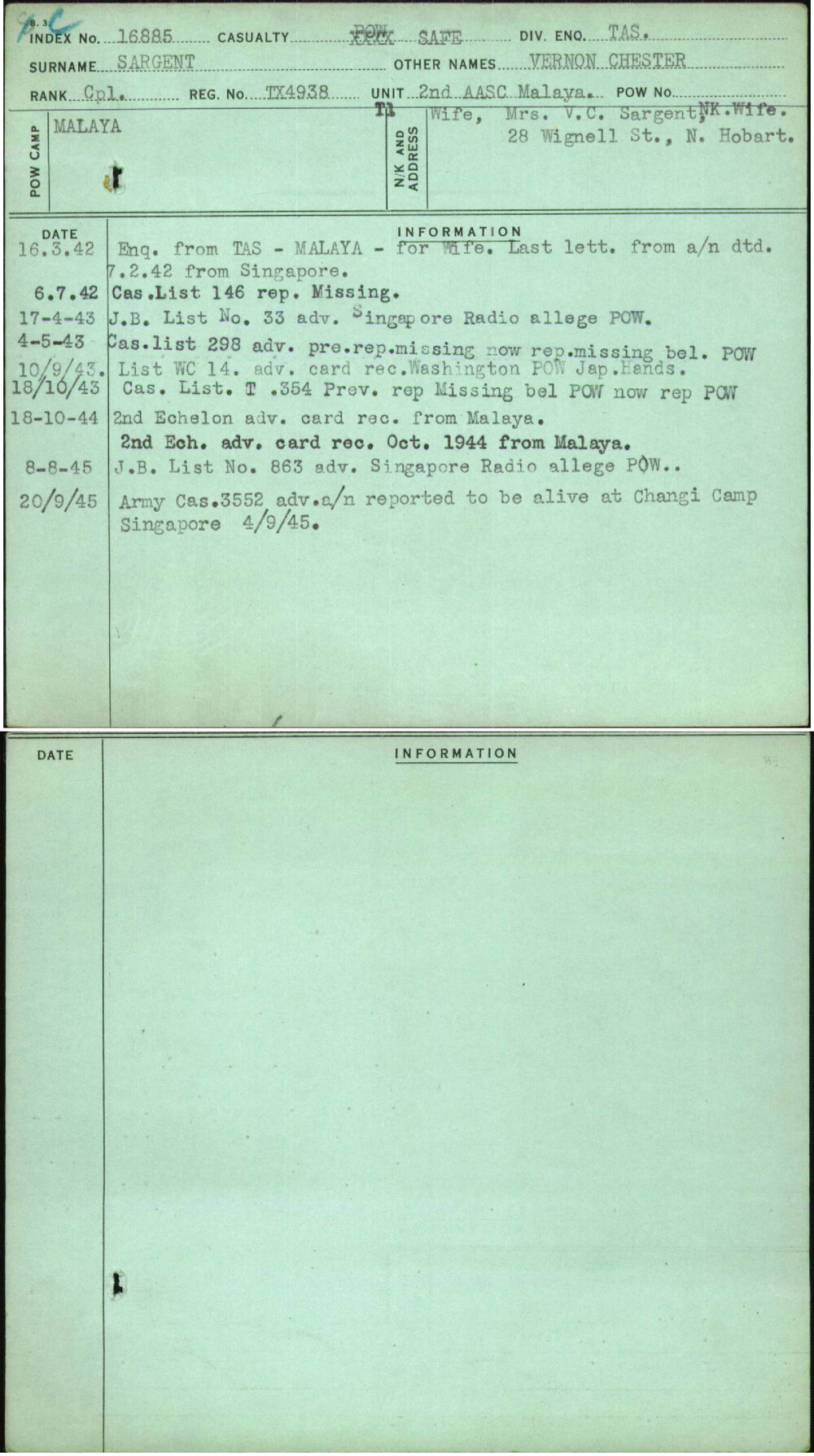 Sargent, Vernon Chester, TX4938