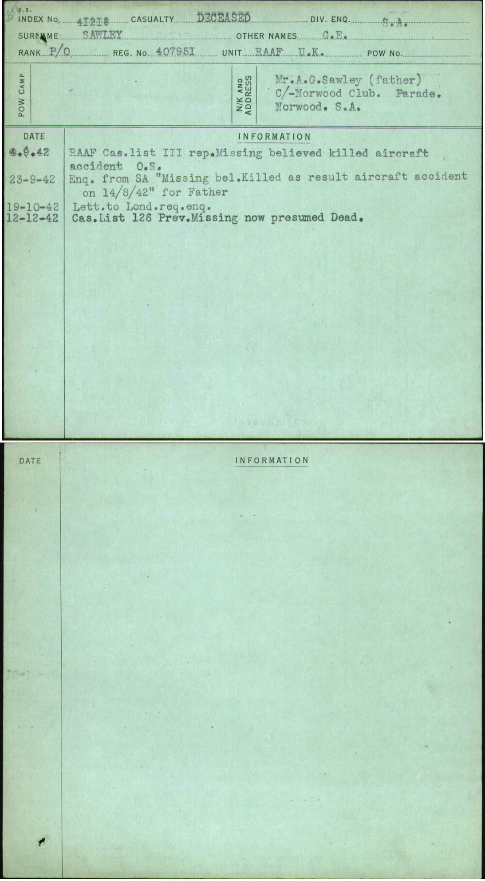 Sawley, G E, 407951