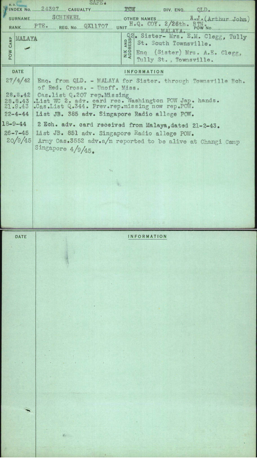Schinkel, A J (Arthur John), QX11707