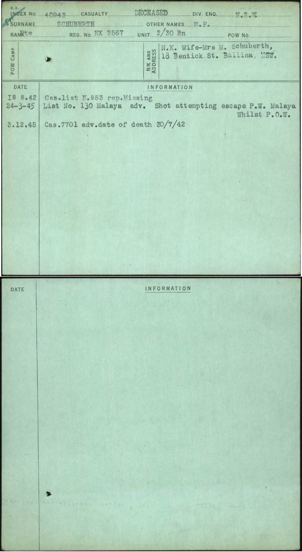 Schuberth, W F, NX2567