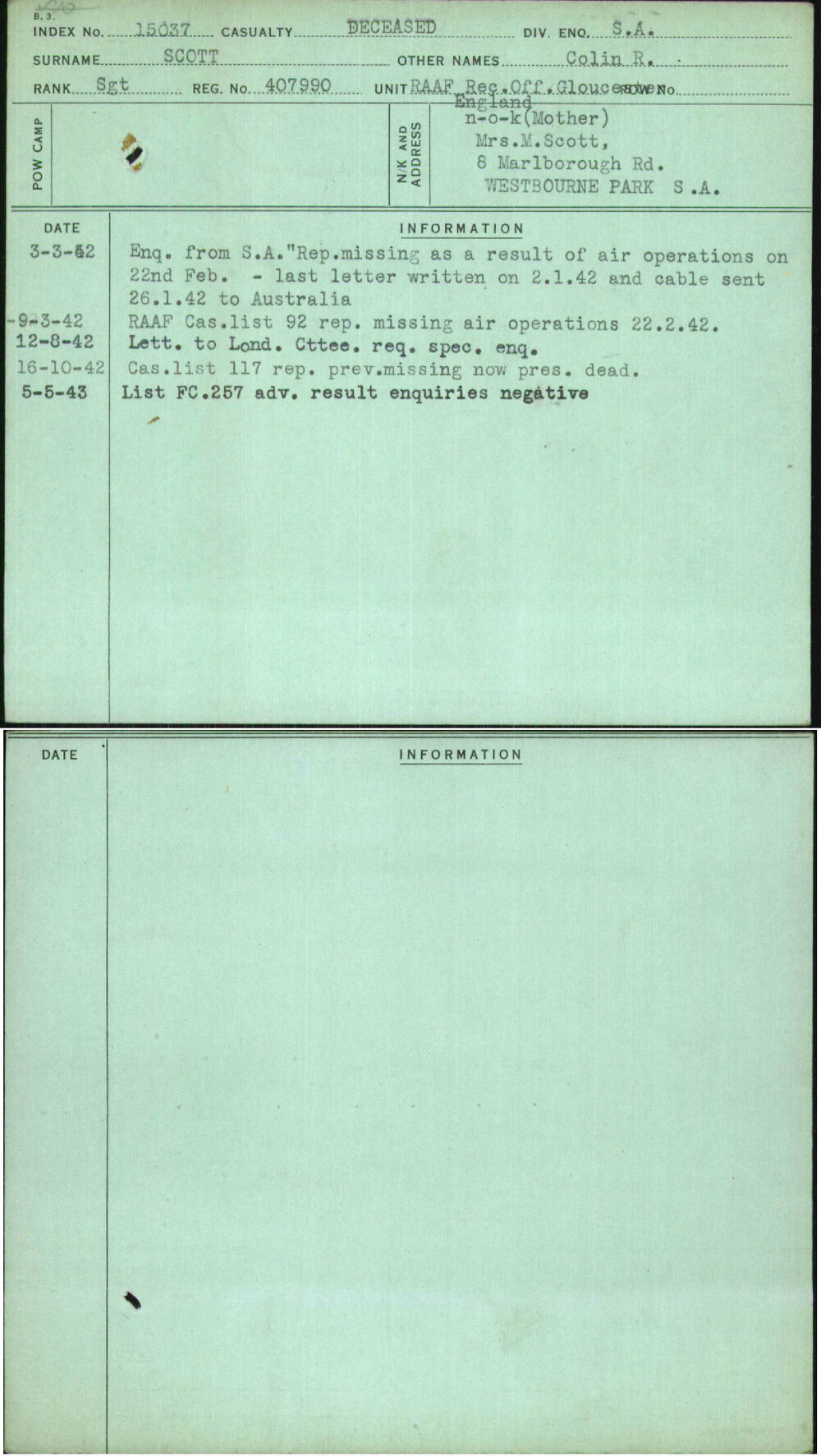 Scott, Colin R, 407990