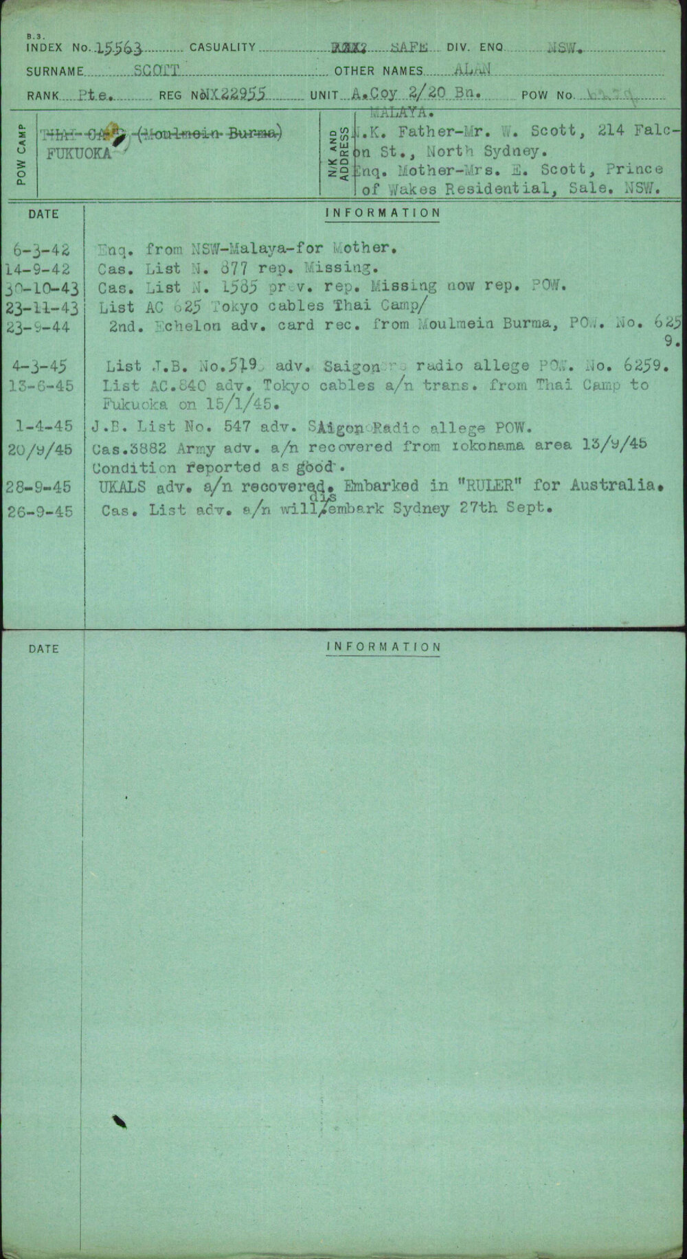 Scott, Alan, NX22955