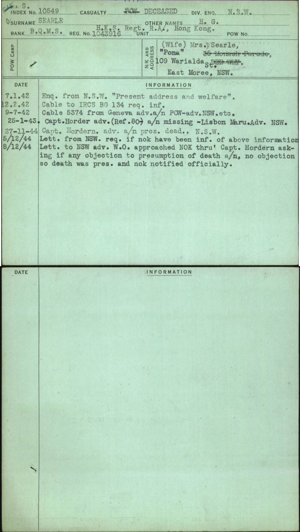 Searle, H G, 1043916