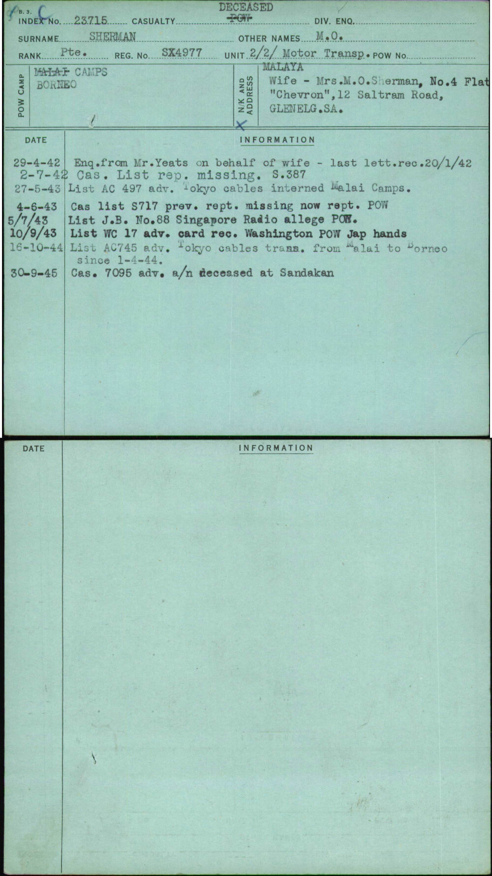 Sherman, M O, SX4977