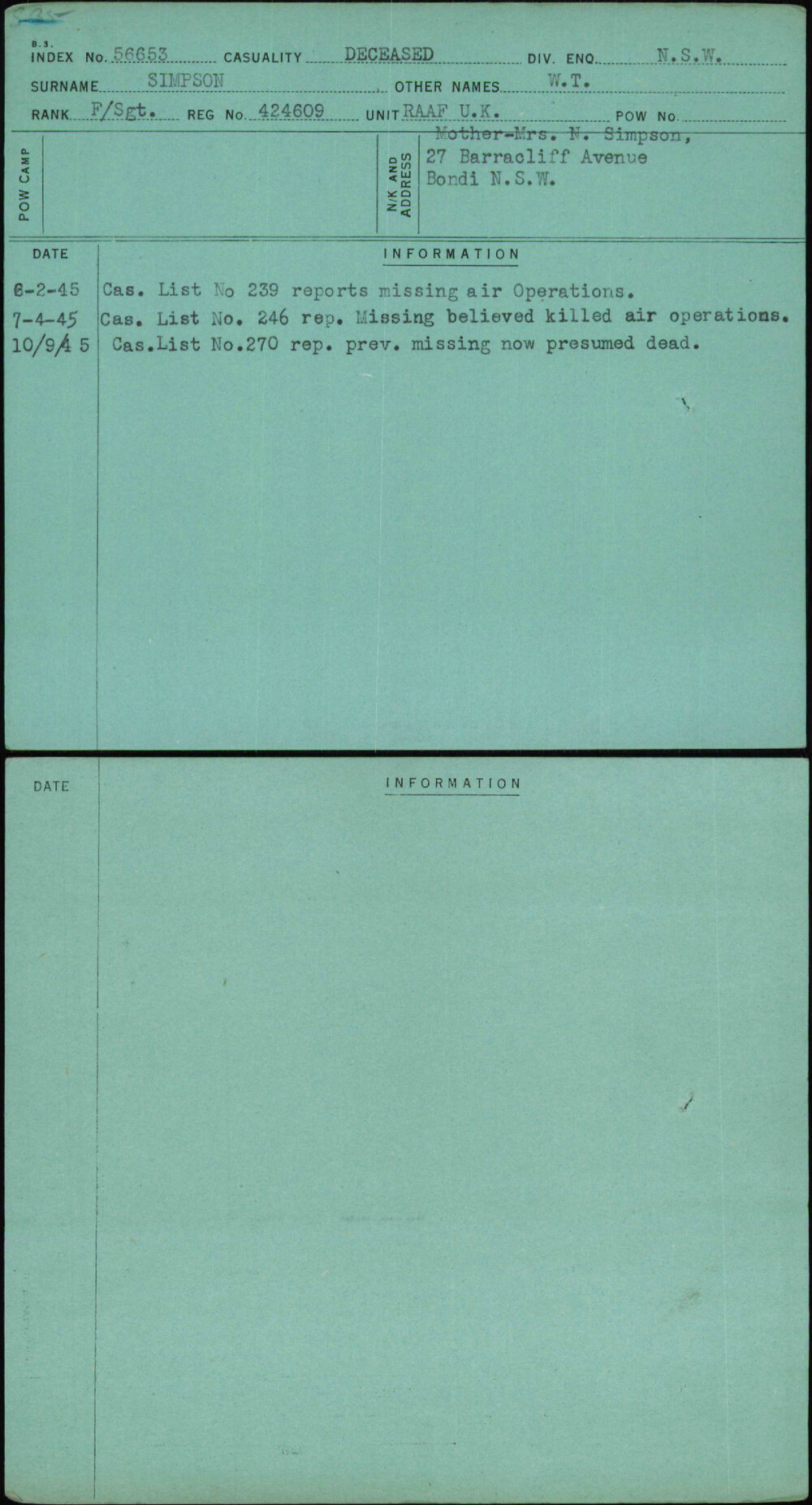 Simpson, W T, 424609