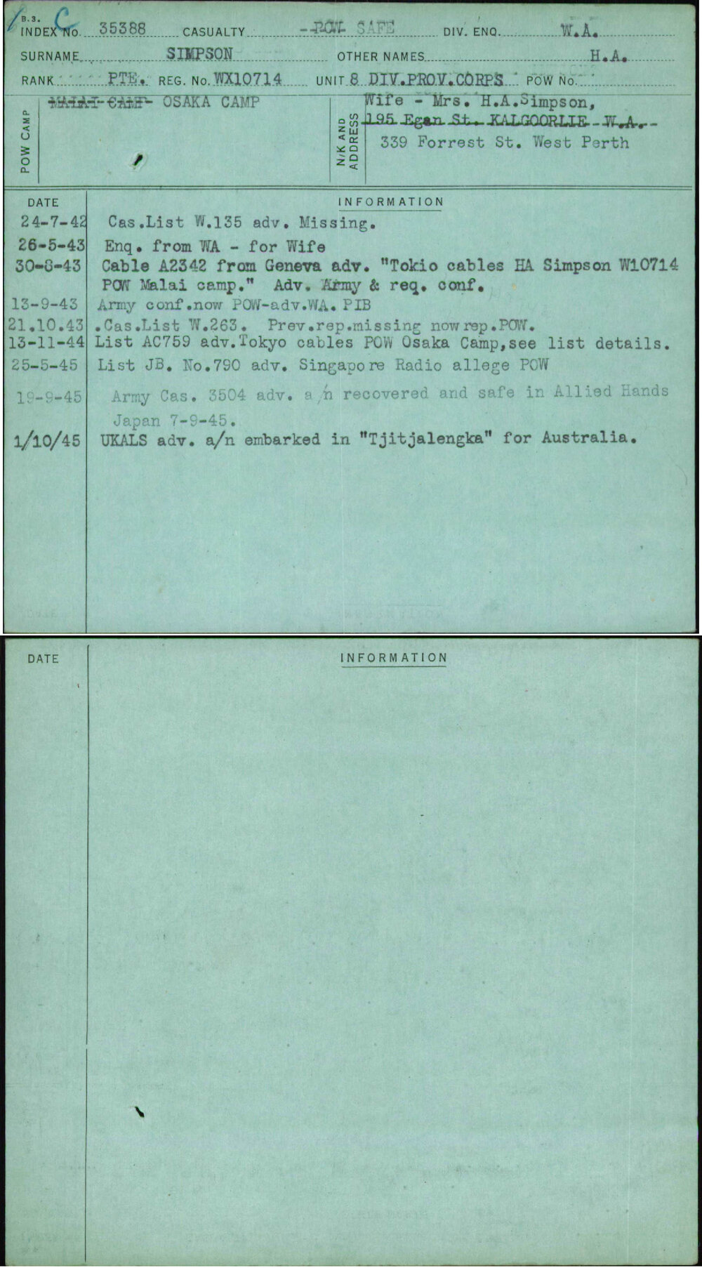 Simpson, H A, WX10714