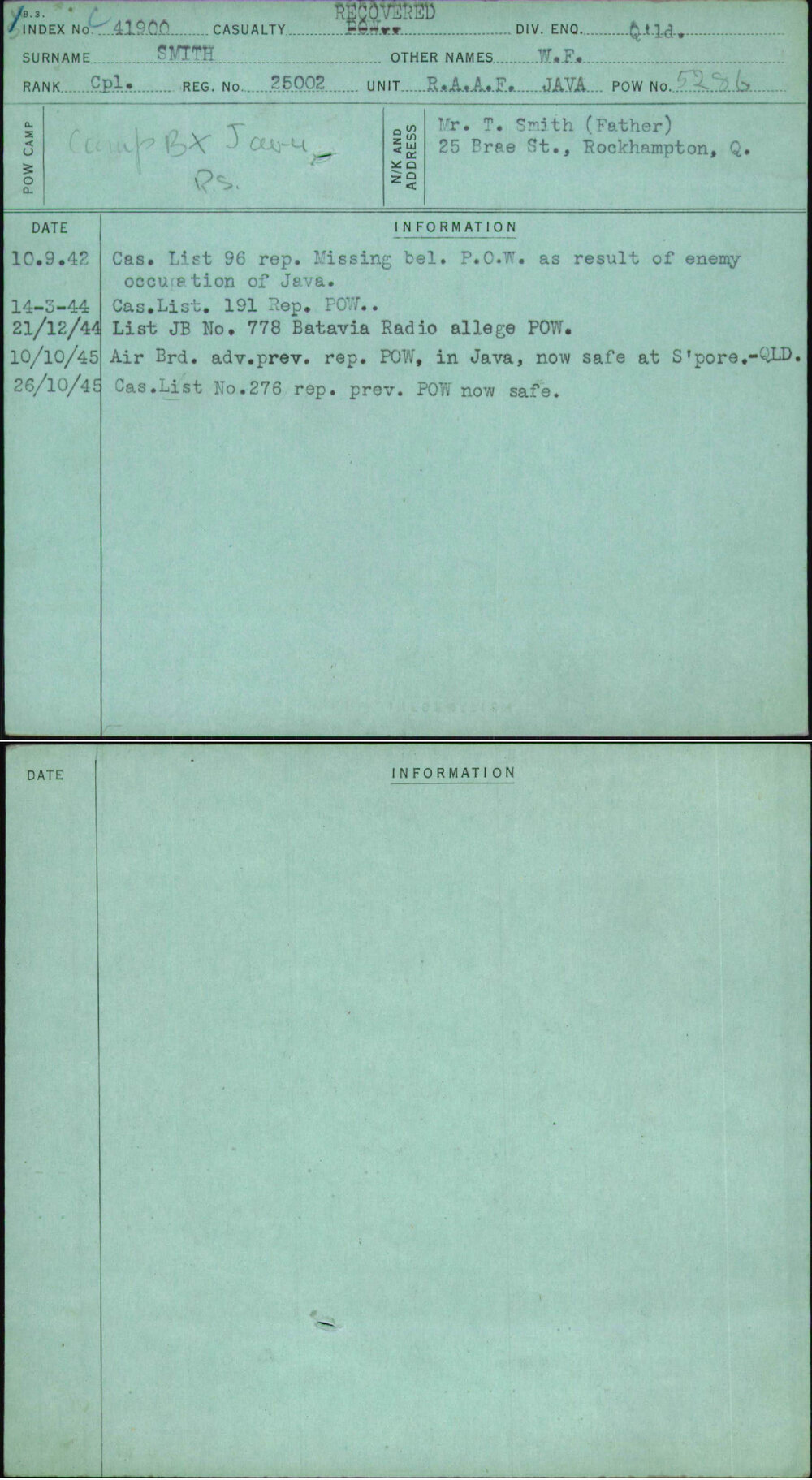 Smith, W F, 25002