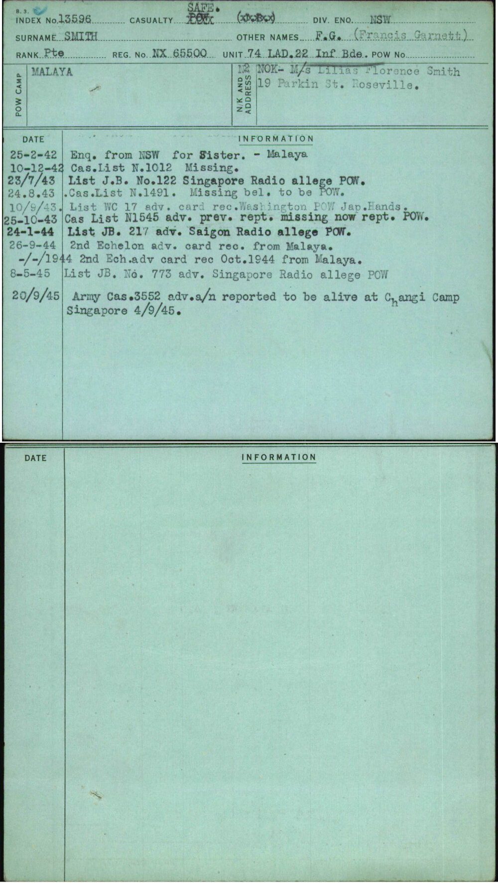 Smith, F G (Francis Garnett), NX65500