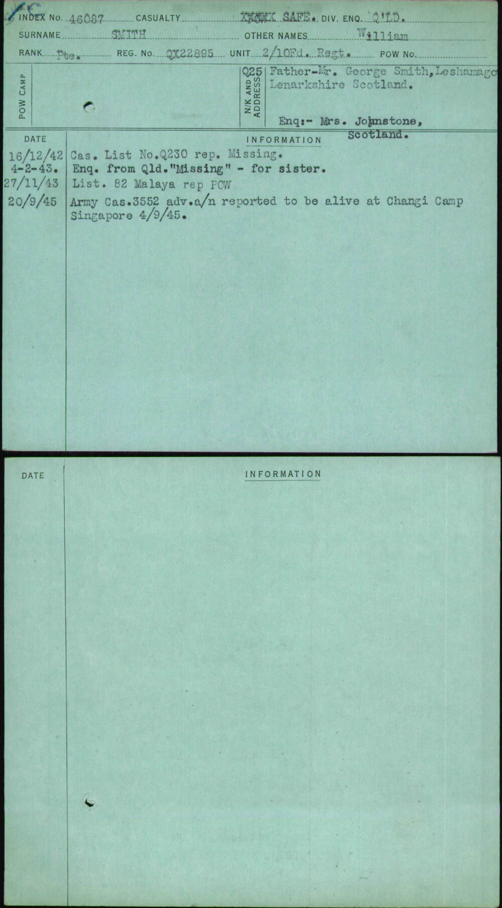 Smith, William, QX22895