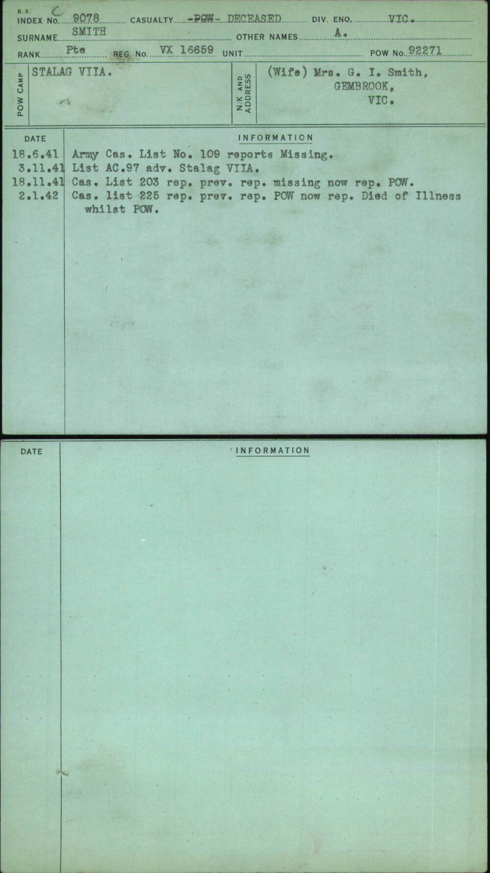 Smith, A, VX16659