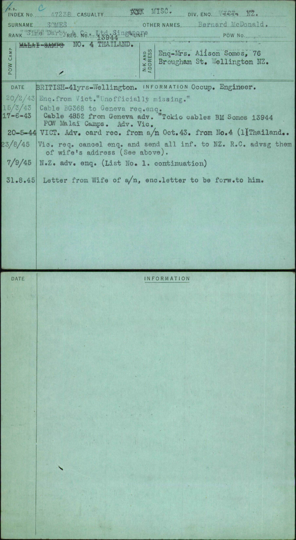 Somes, Bernard Mcdonald, 13944