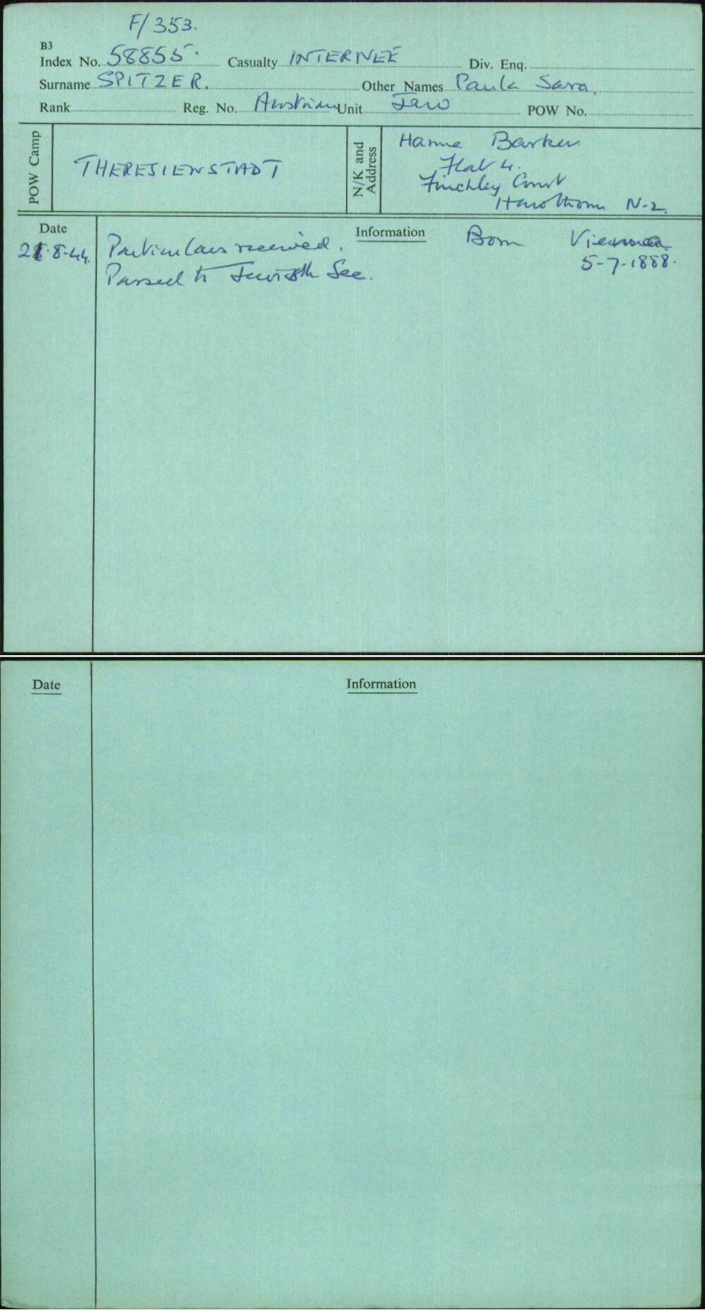 Spitzer, Paula Sara, Austrian