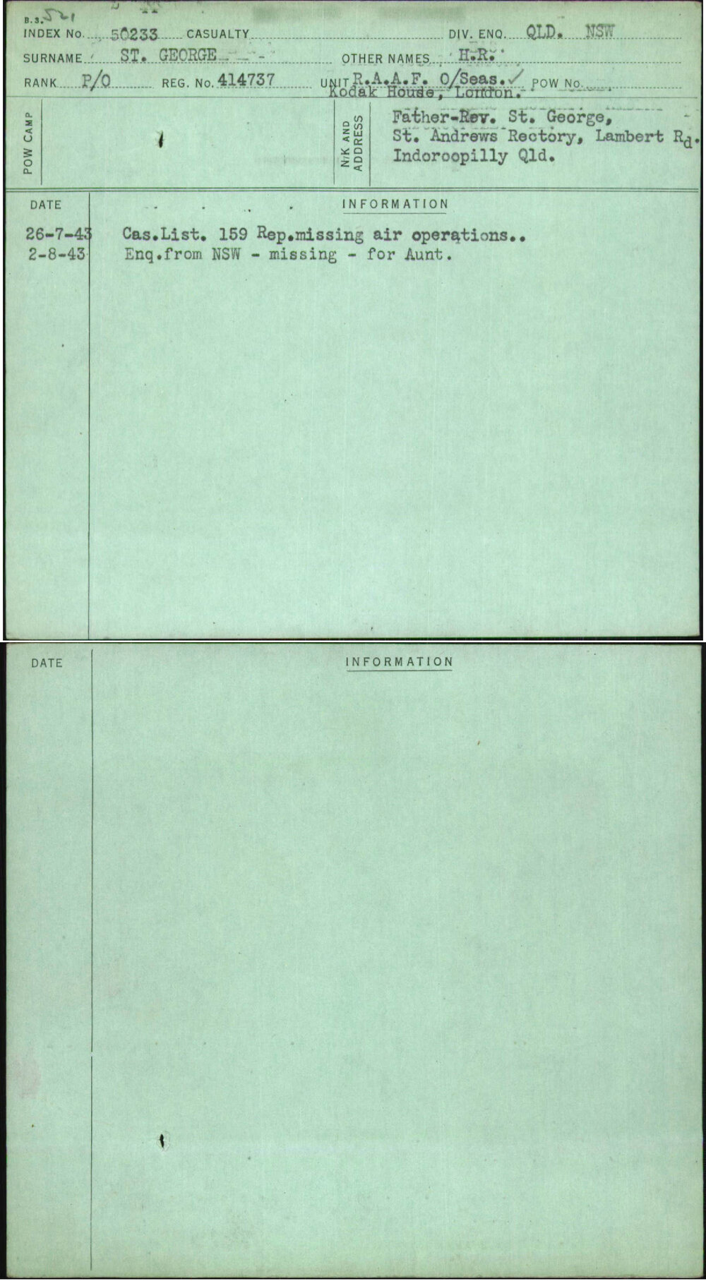 St George, H R, 414737