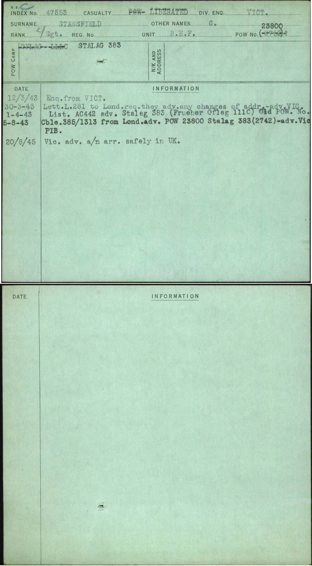 Stansfield, C, Stalag 383--