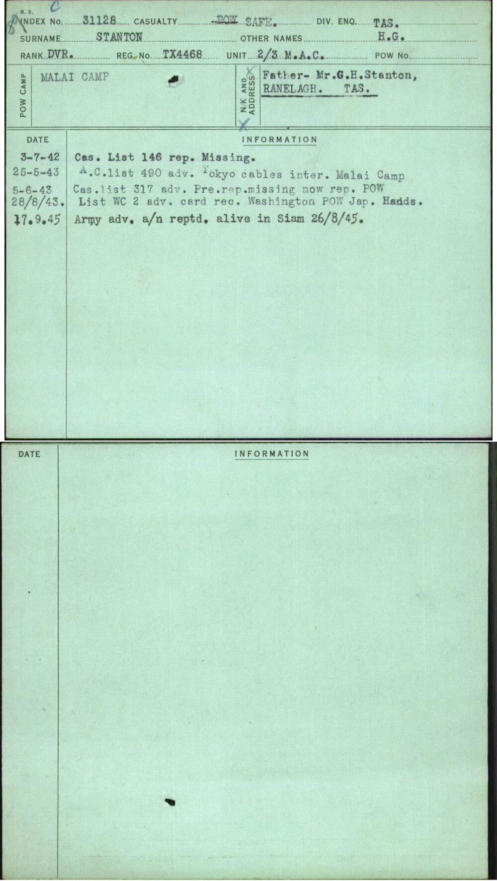 Stanton, H G, TX4468