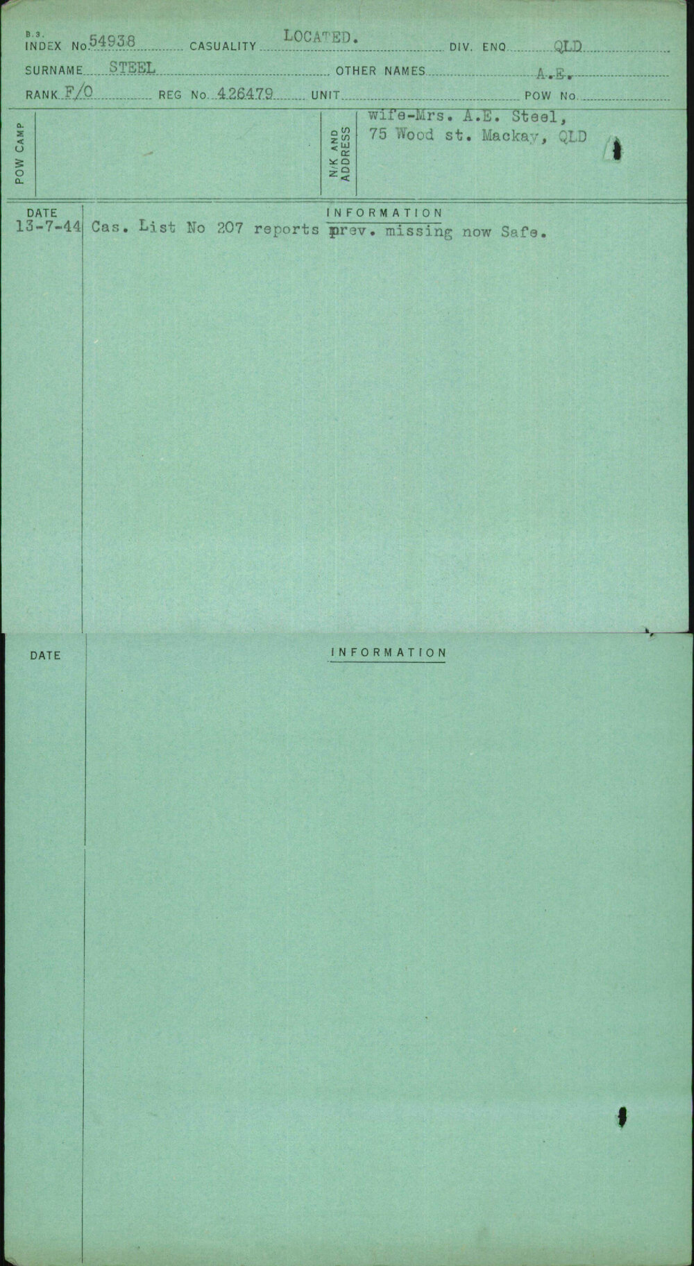Steel, A E, 426479