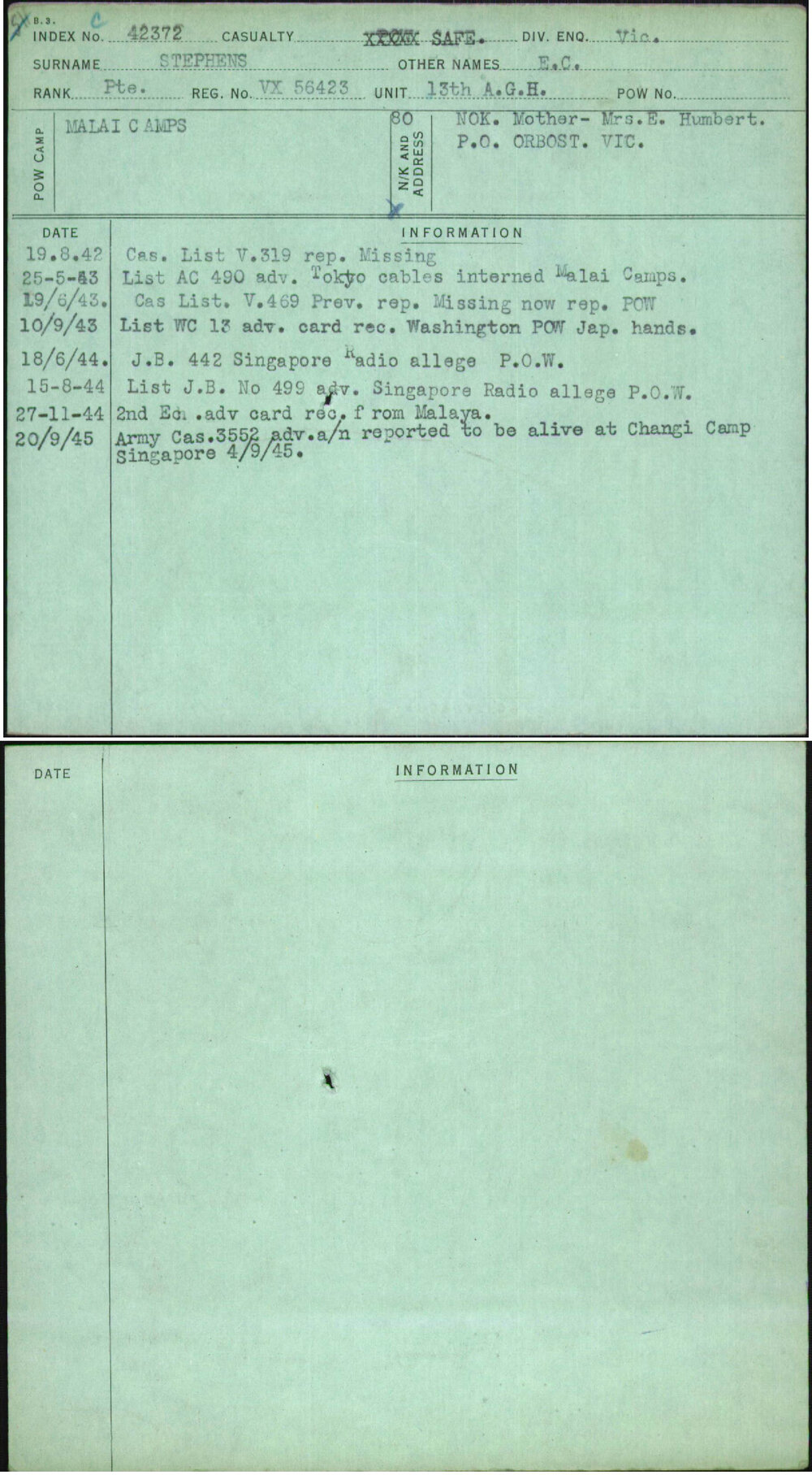 Stephens, E C, VX56423