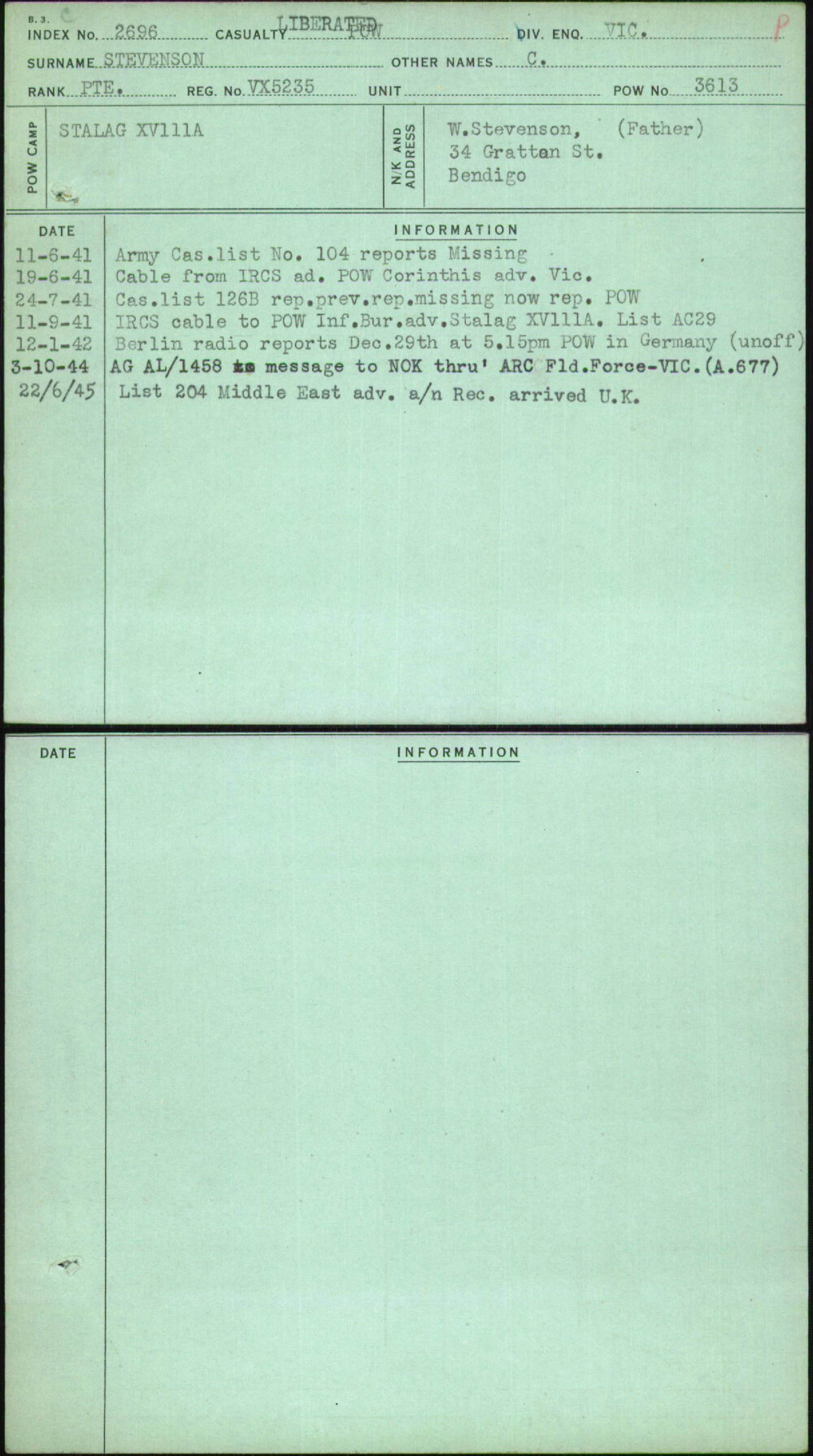 Stevenson, C, VX5235