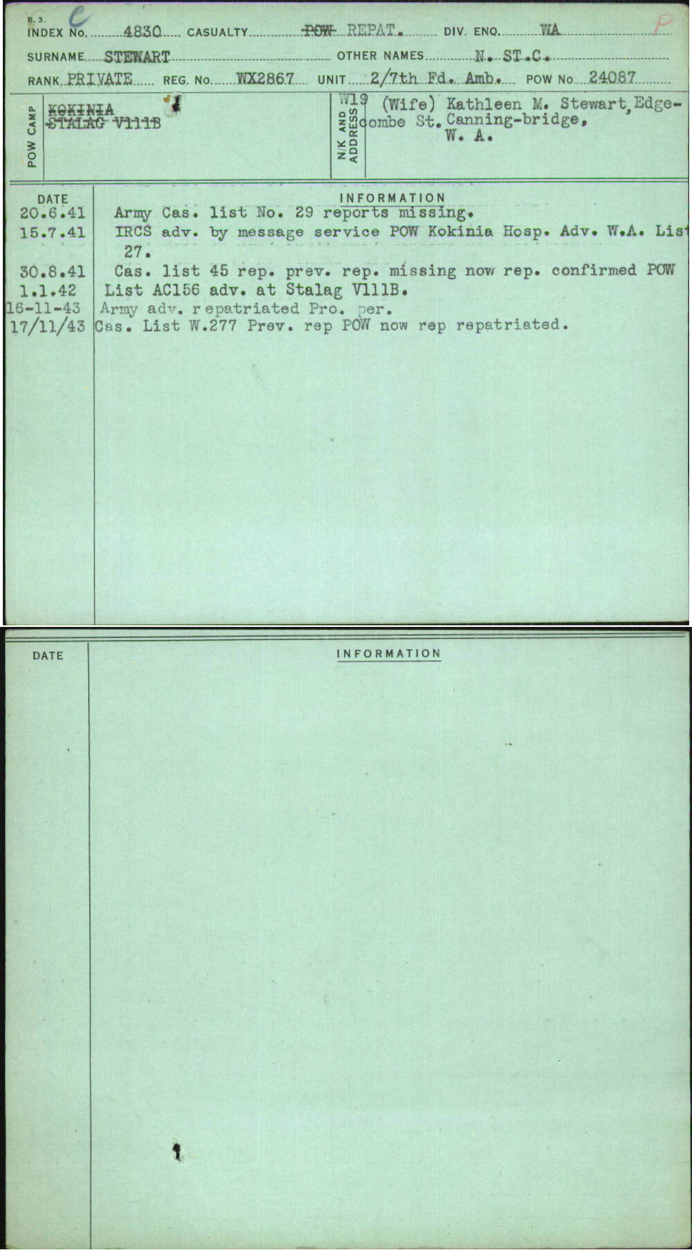 Stewart, N St C, WX2867