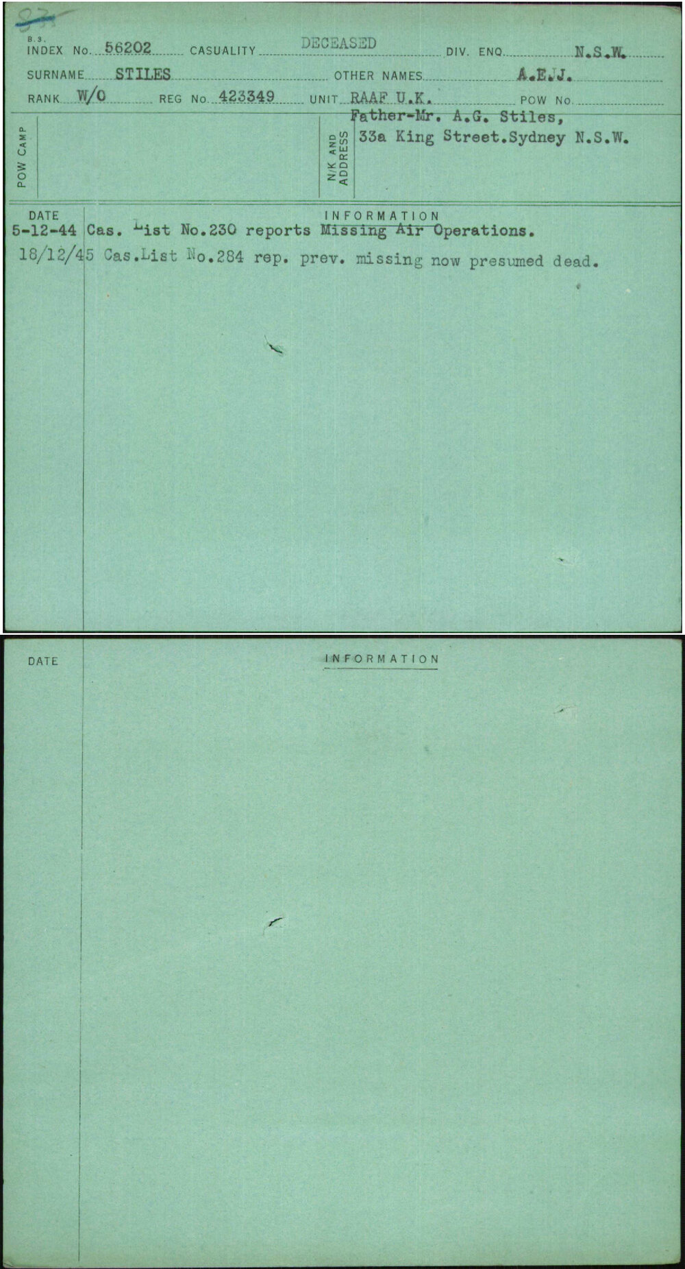 Stiles, A E J, 423349