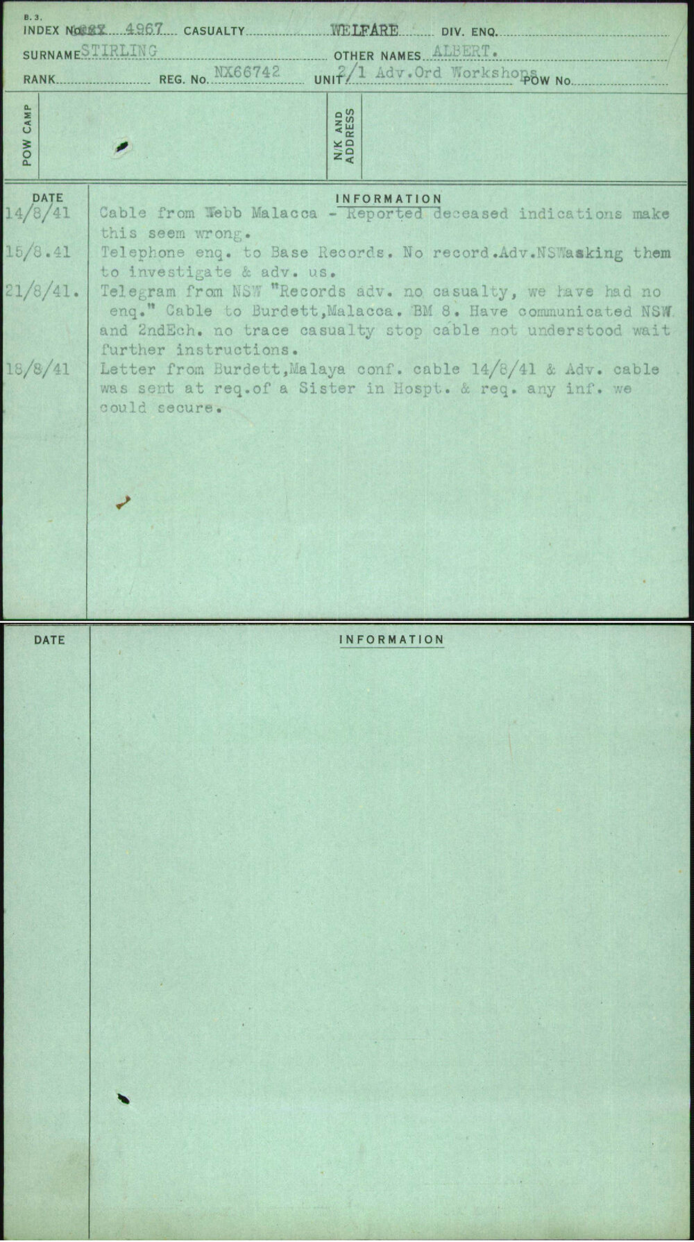 Stirling, Albert, NX66742