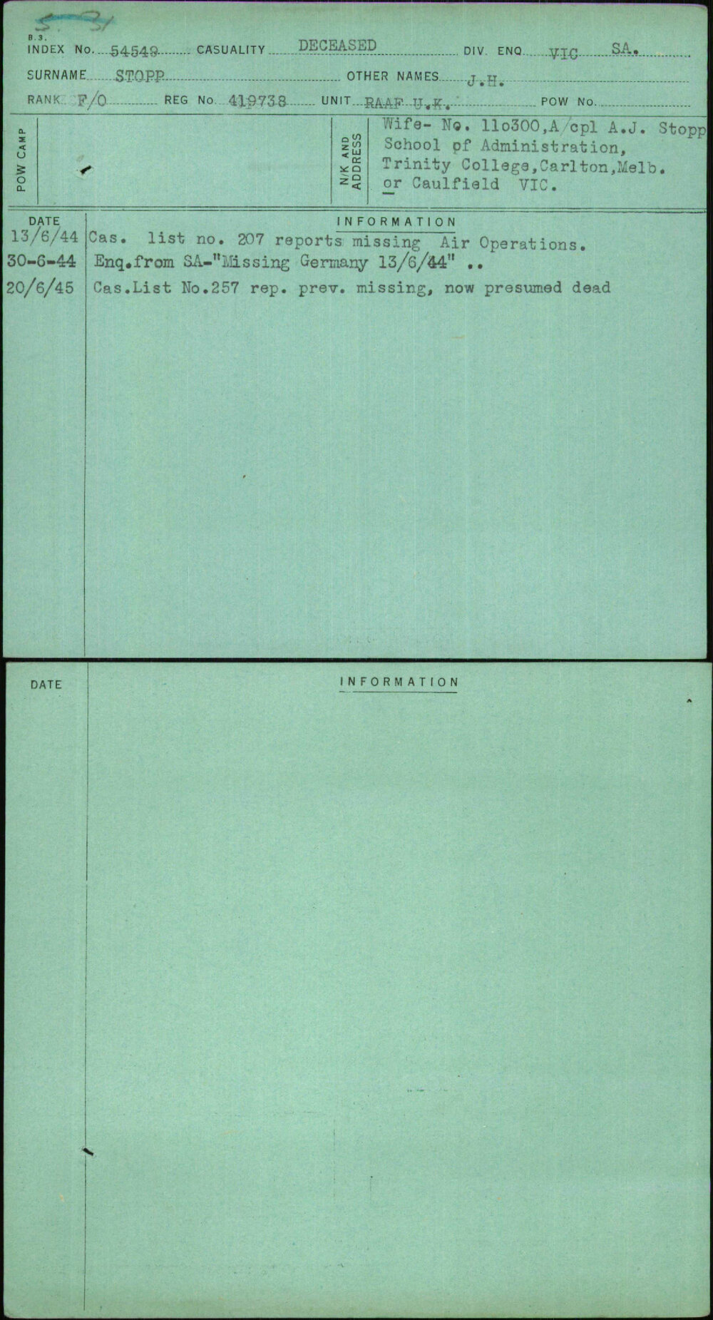 Stopp, J H, 419738