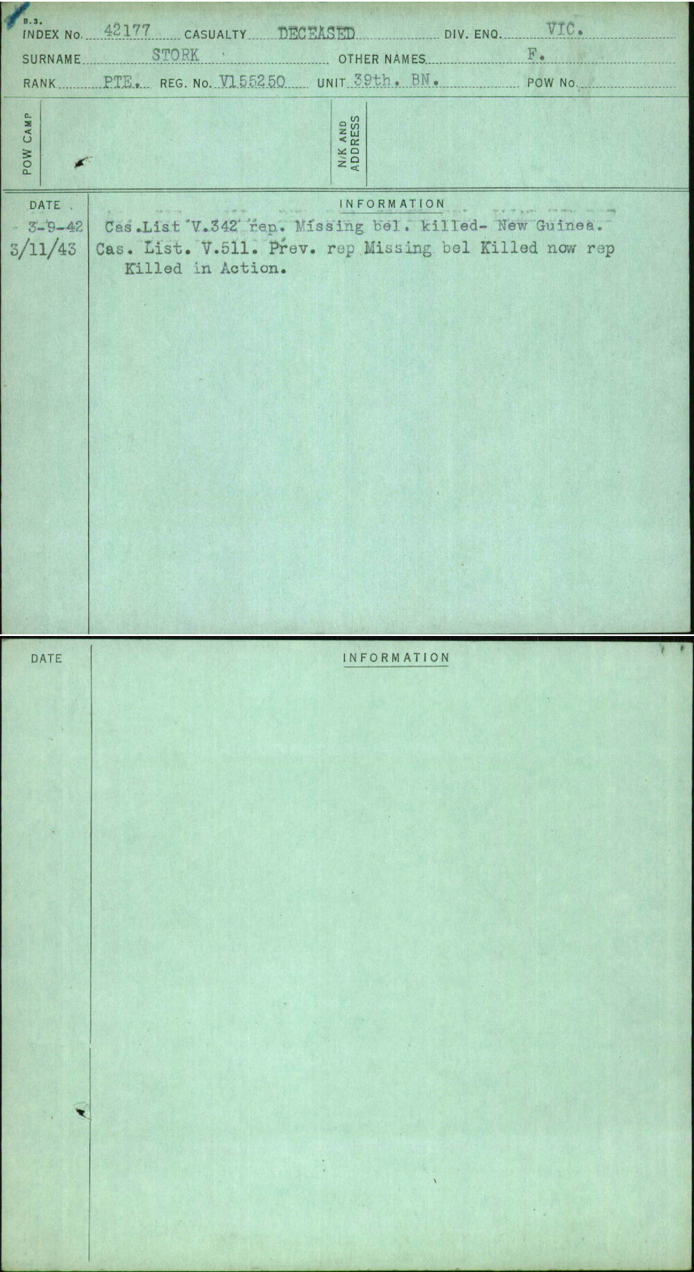 Stork, F, V155250