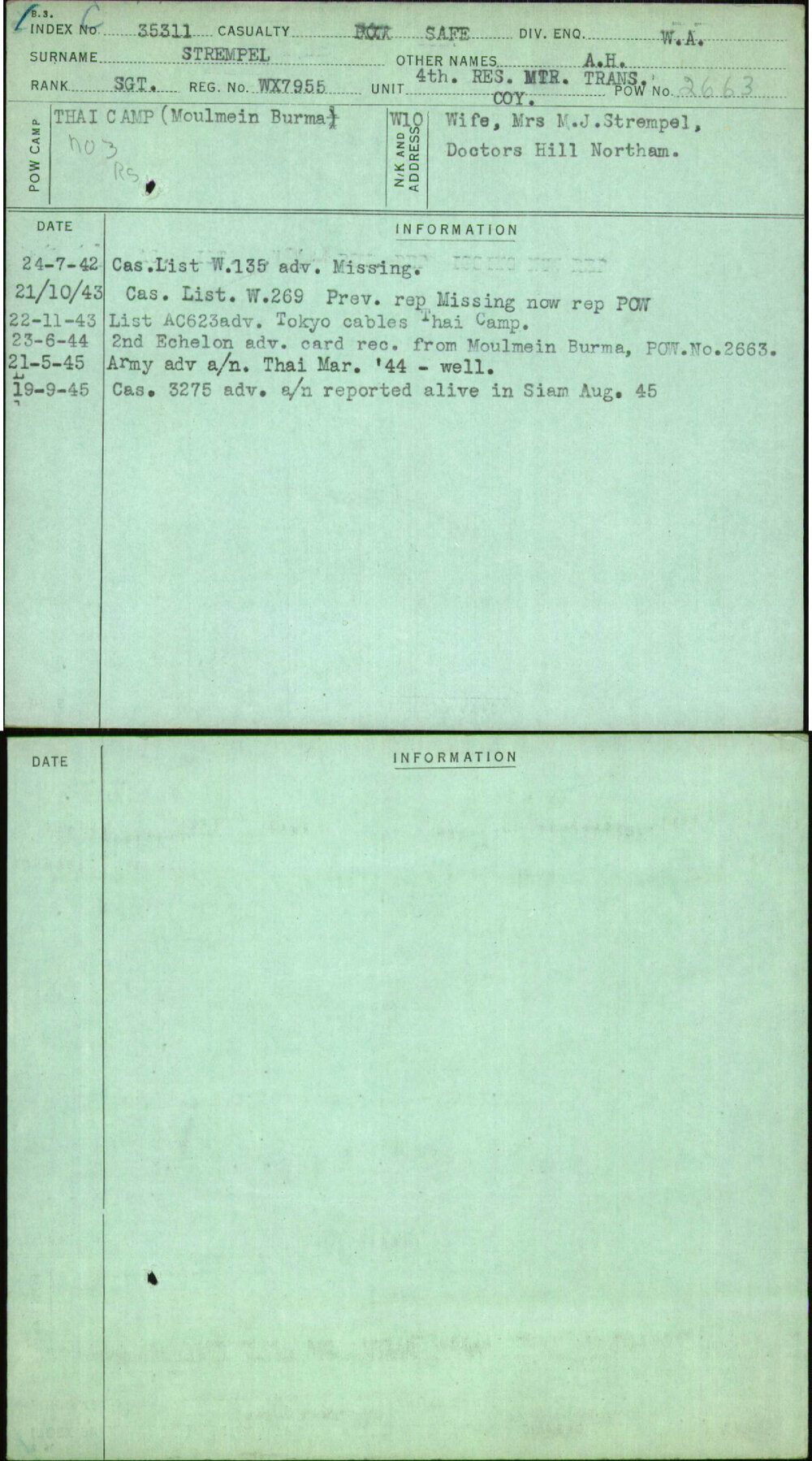 Strempel, A H, WX7955