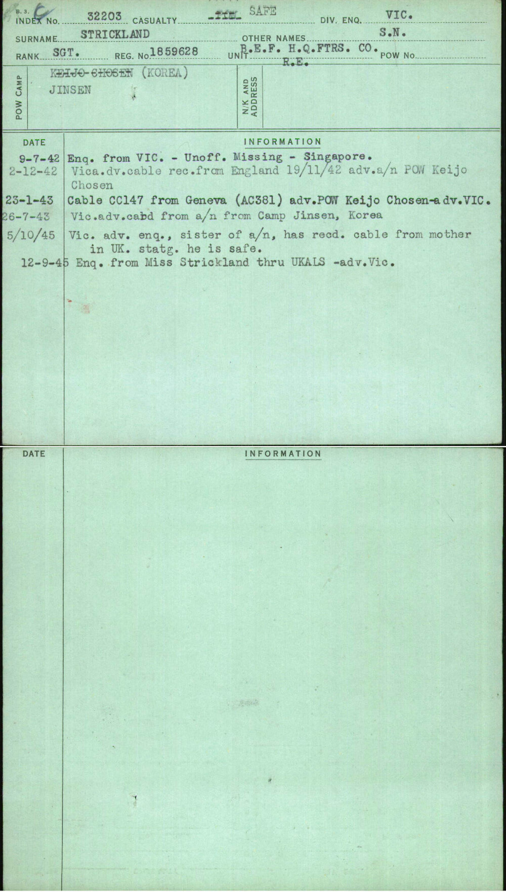 Strickland, S N, 1859628