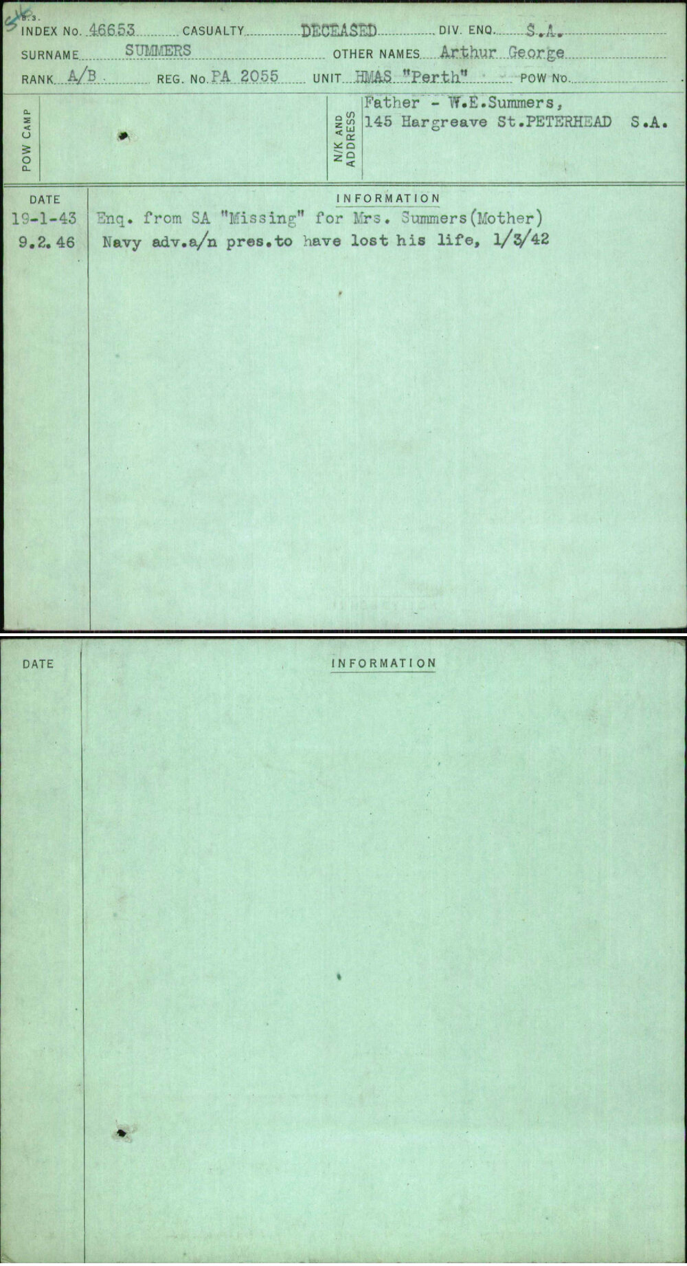 Summers, Arthur George, Pa2055