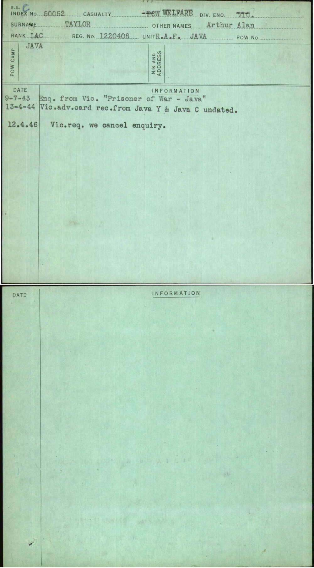 Taylor, Arthur Alan, 1220408