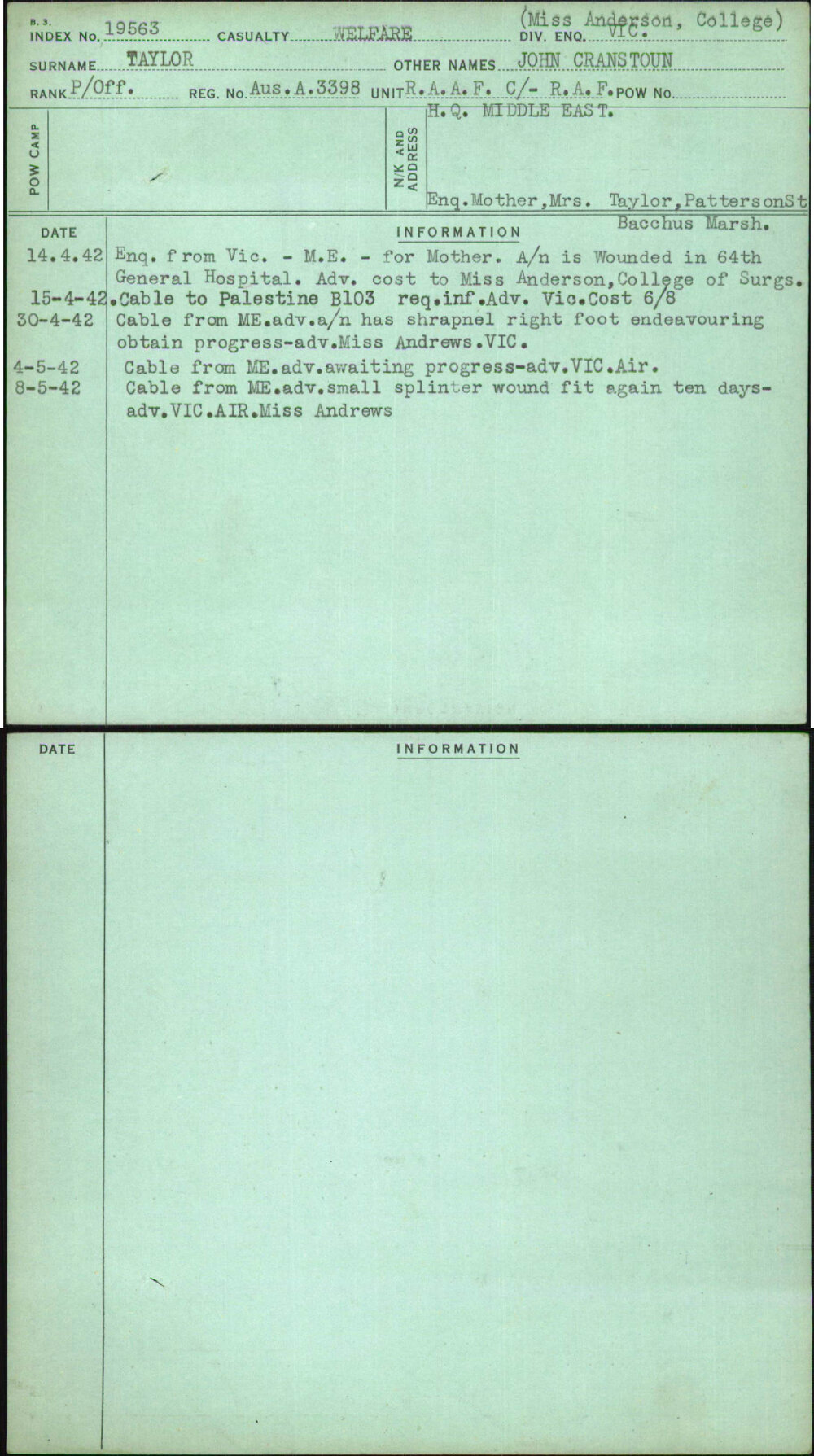 Taylor, John Cranstoun, Ausa3398
