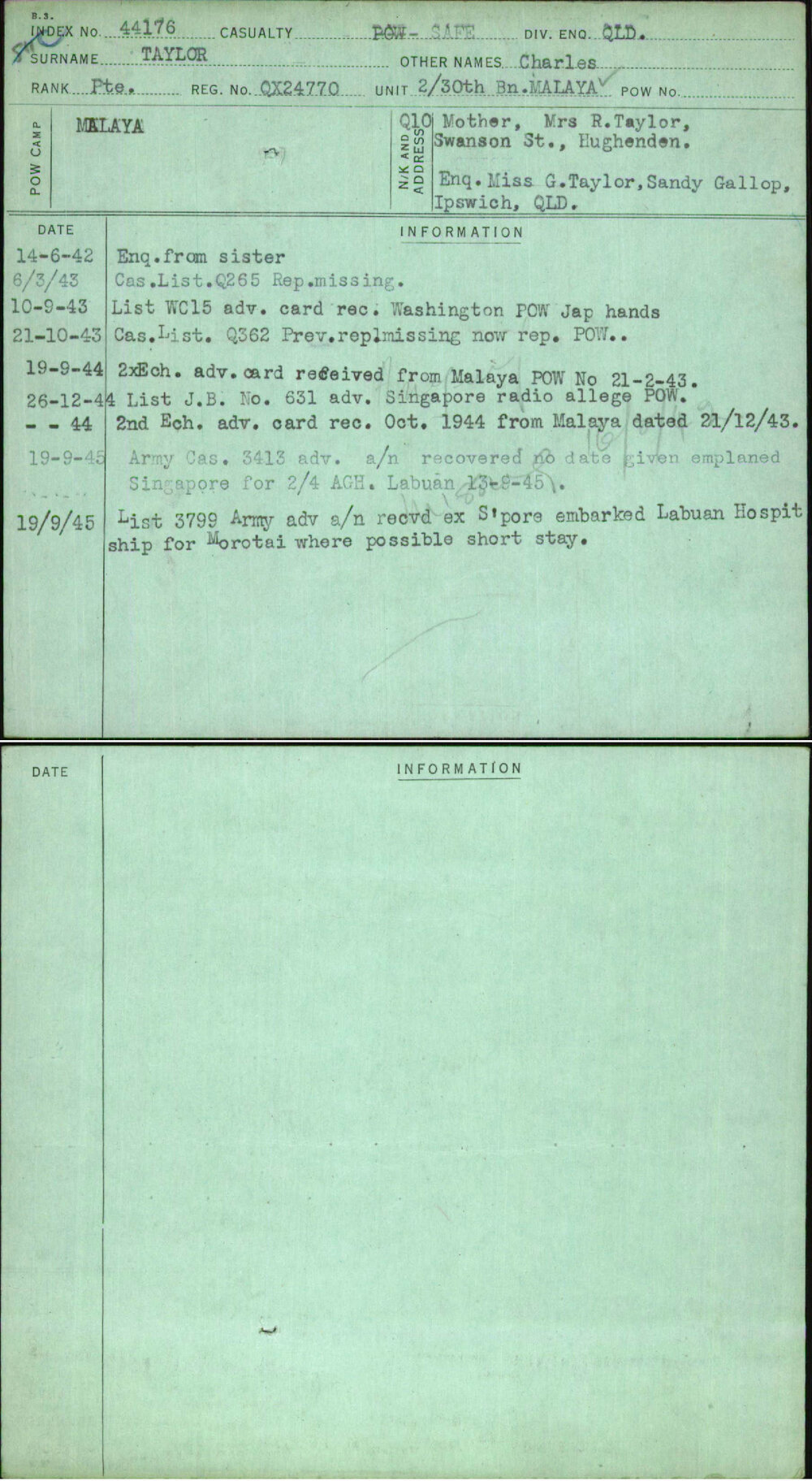 Taylor, Charles, QX24770