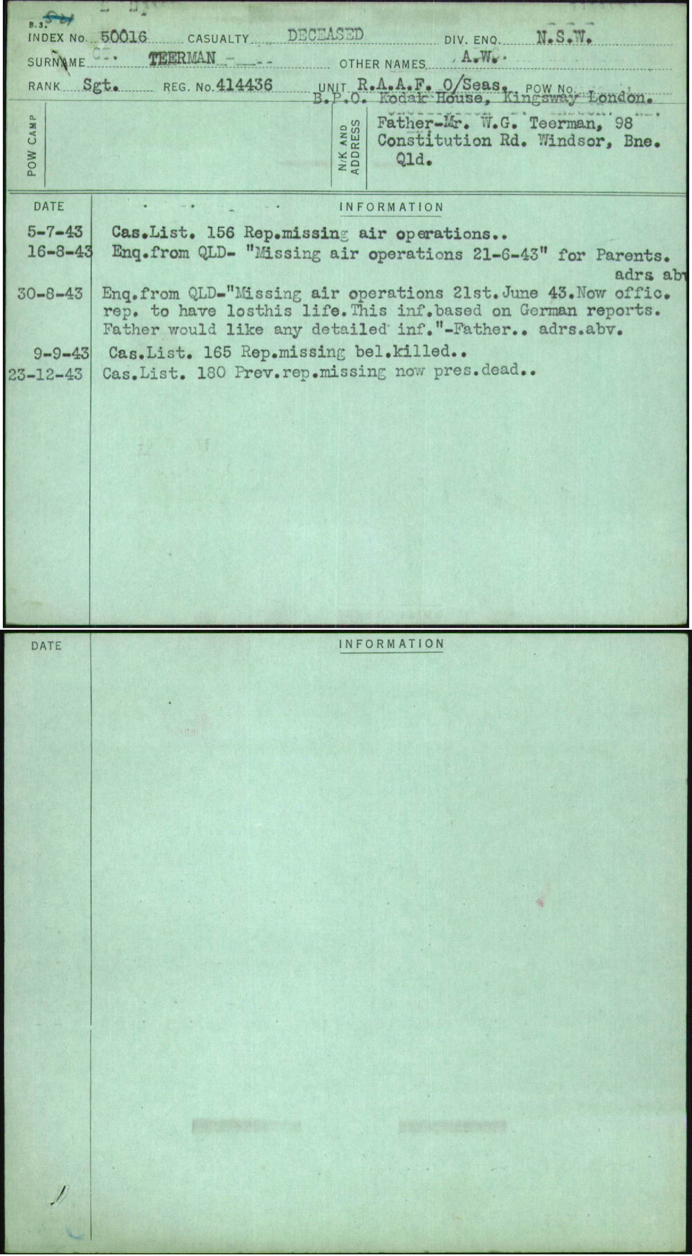 Teerman, A W, 414436